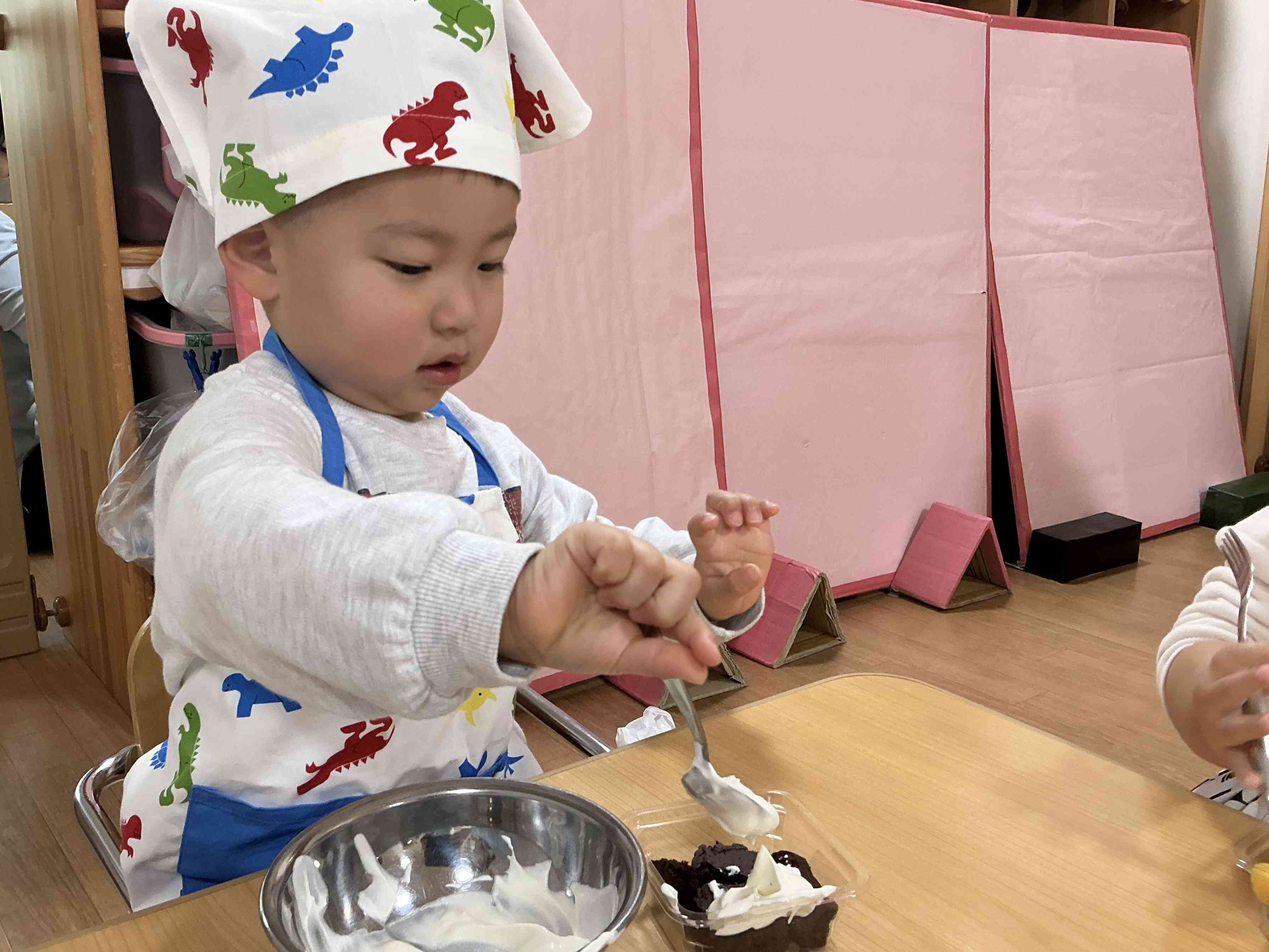 クリスマスケーキ作り