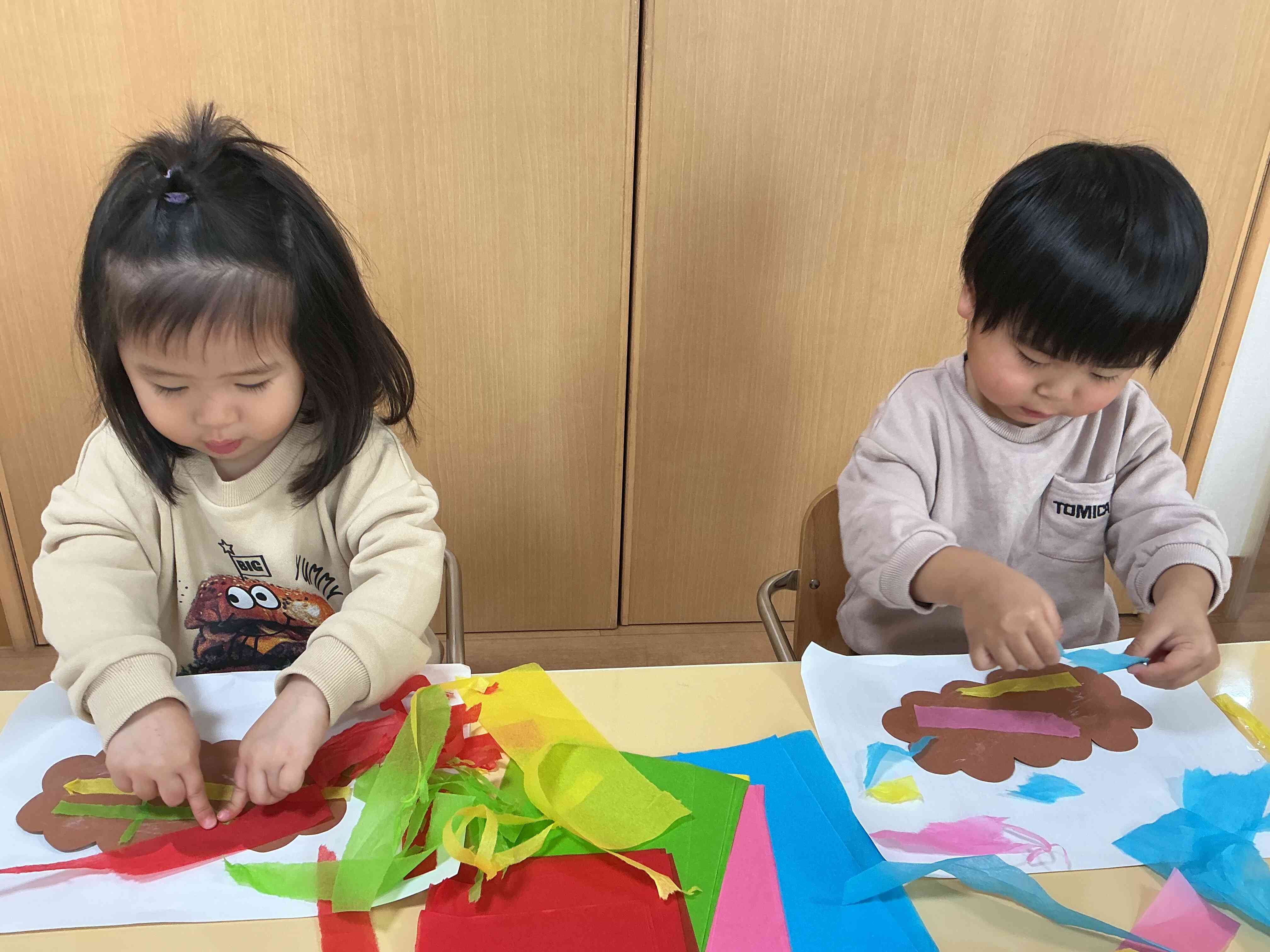 鬼のお面製作②