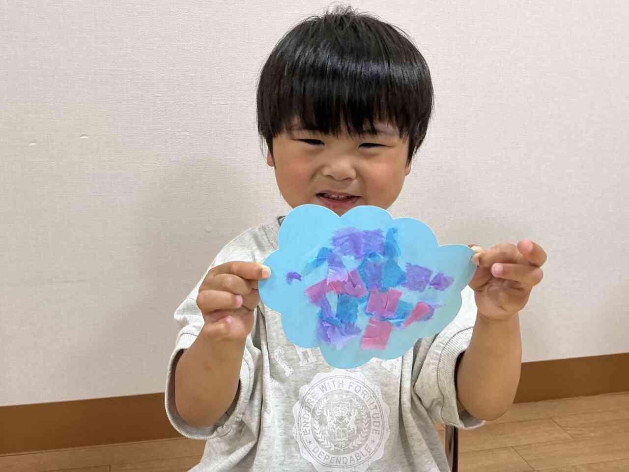 あじさい作りをしました