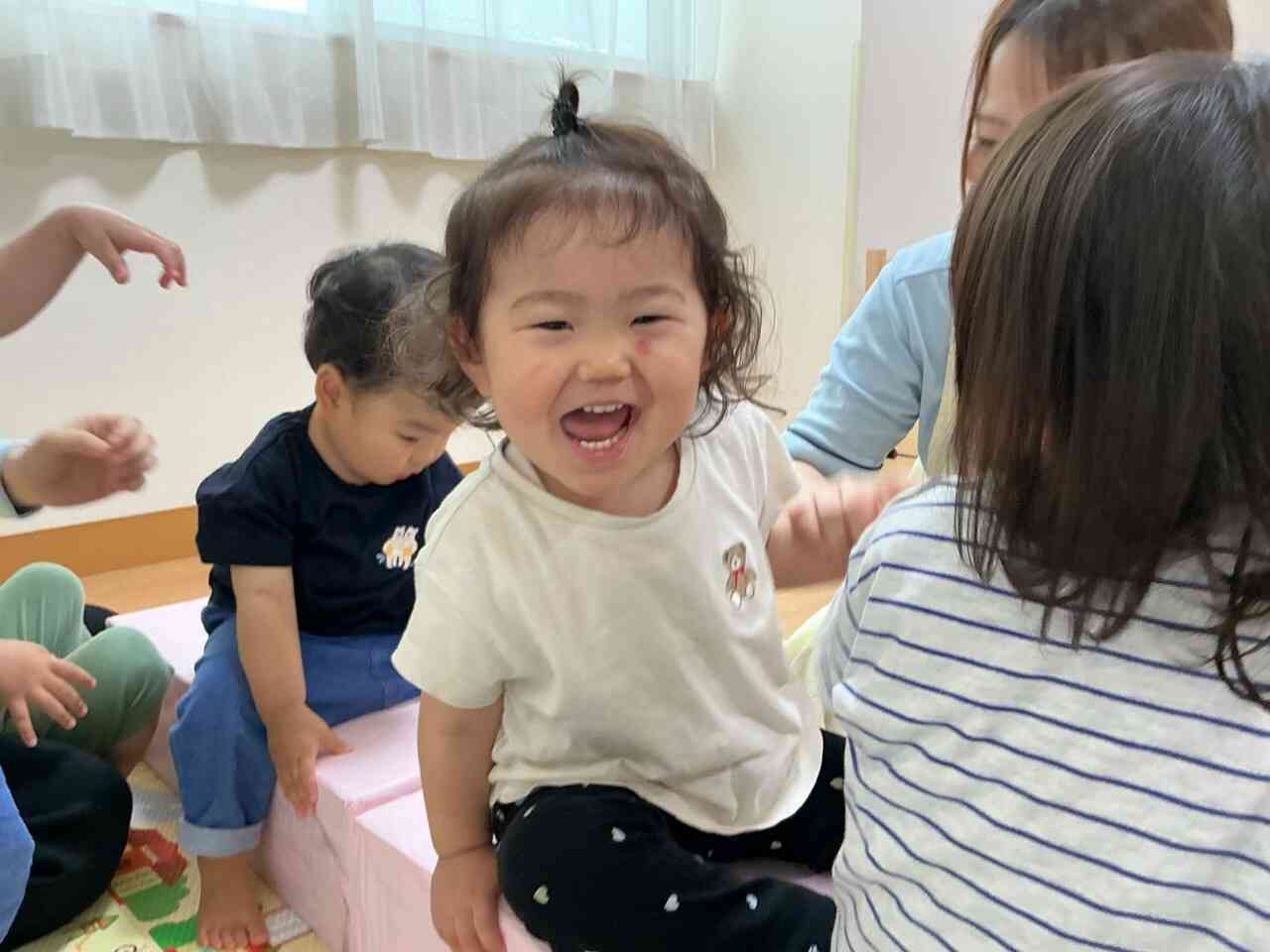 バスごっこ楽しいな〜♩