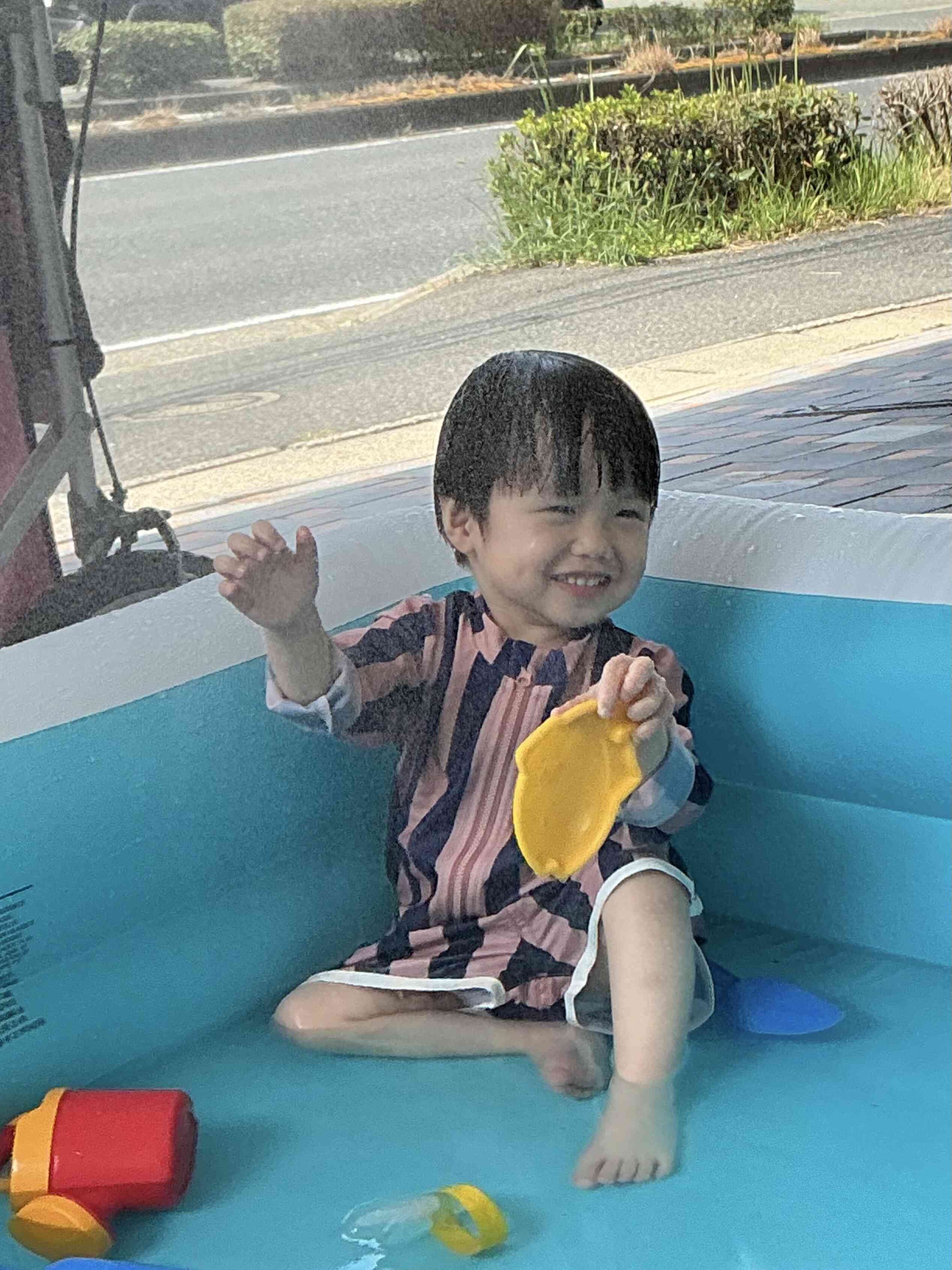 シャワーがかかって気持ちいいね♪