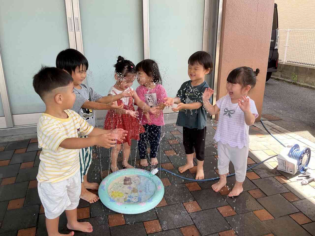 水遊び楽しいね！