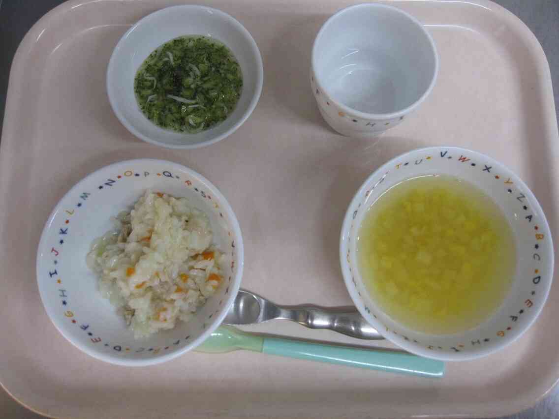 8/1の離乳食(中期)