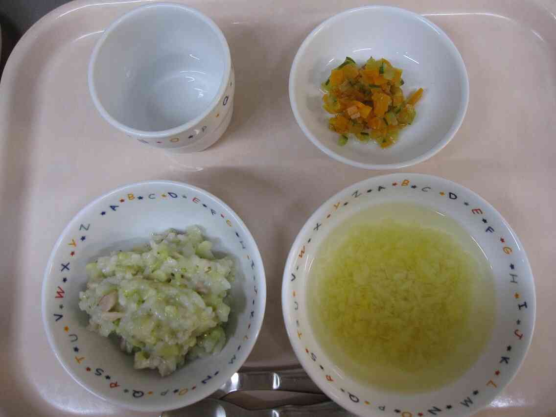 10/27の離乳食(後期)