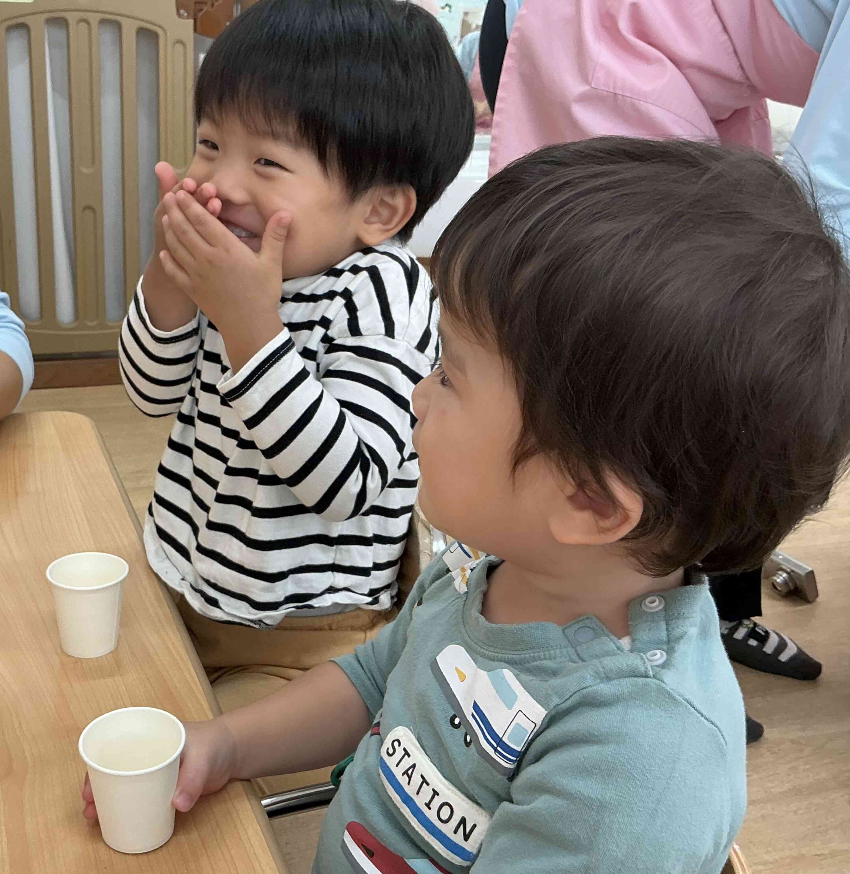 11月の食育(だしの飲みくらべ)