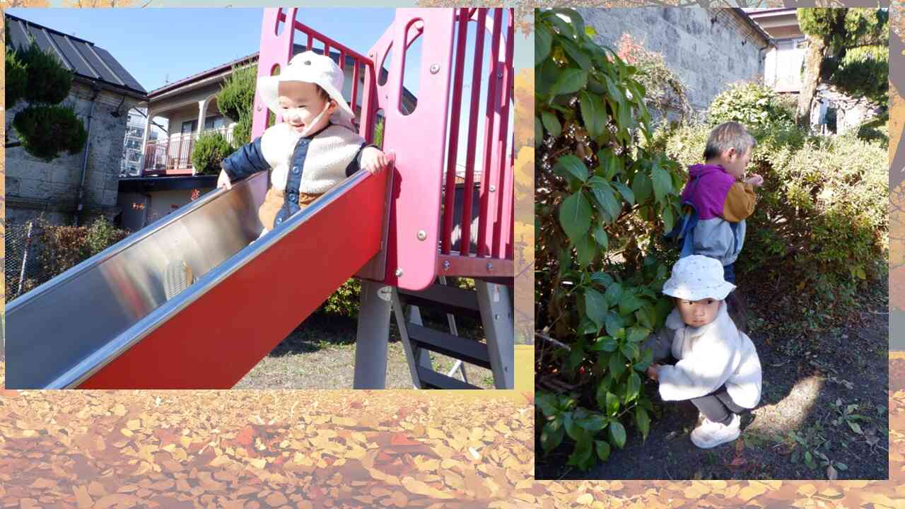 おひさまぽかぽか 暖かいね。