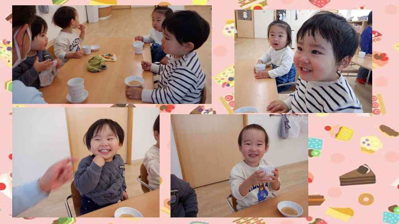 おいしいおやつ いただきましょう