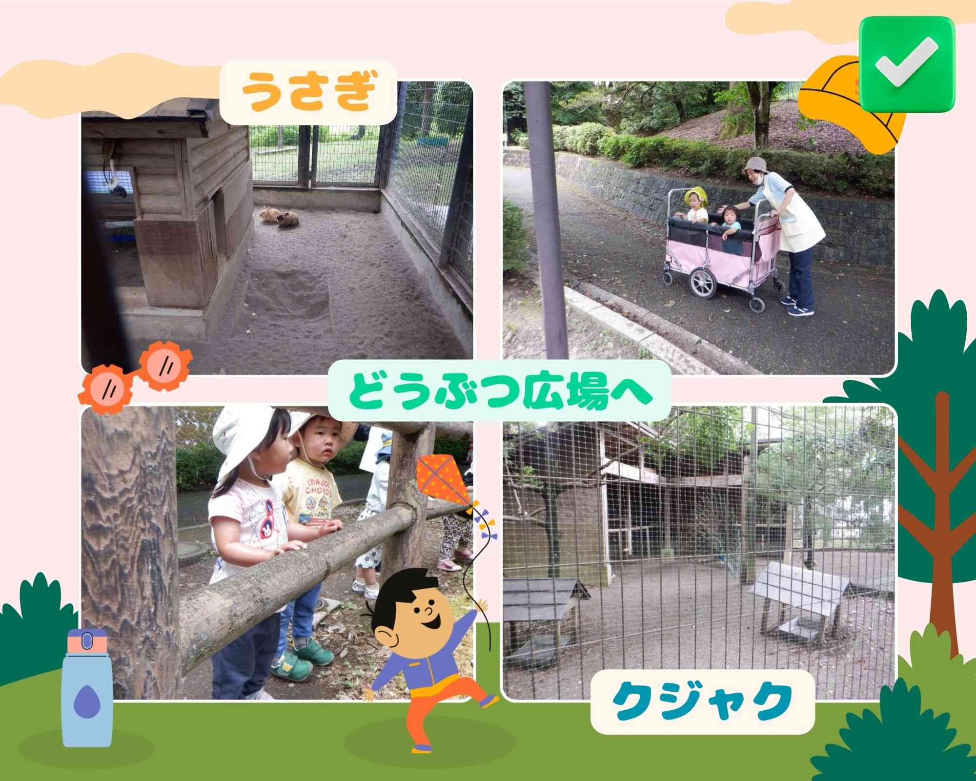動物広場へ