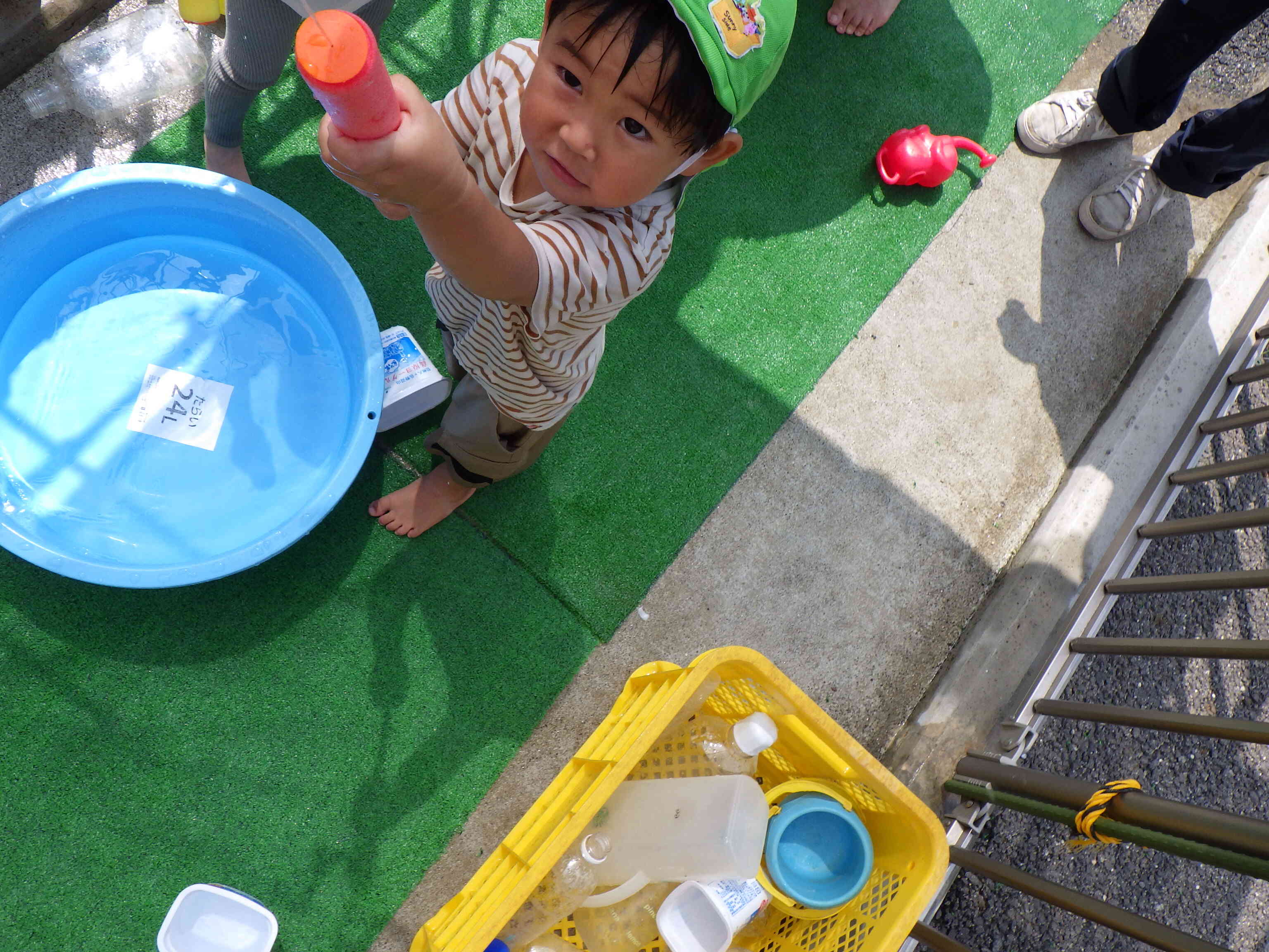 どこにでも水を飛ばせちゃいます。とにかくすごい！
