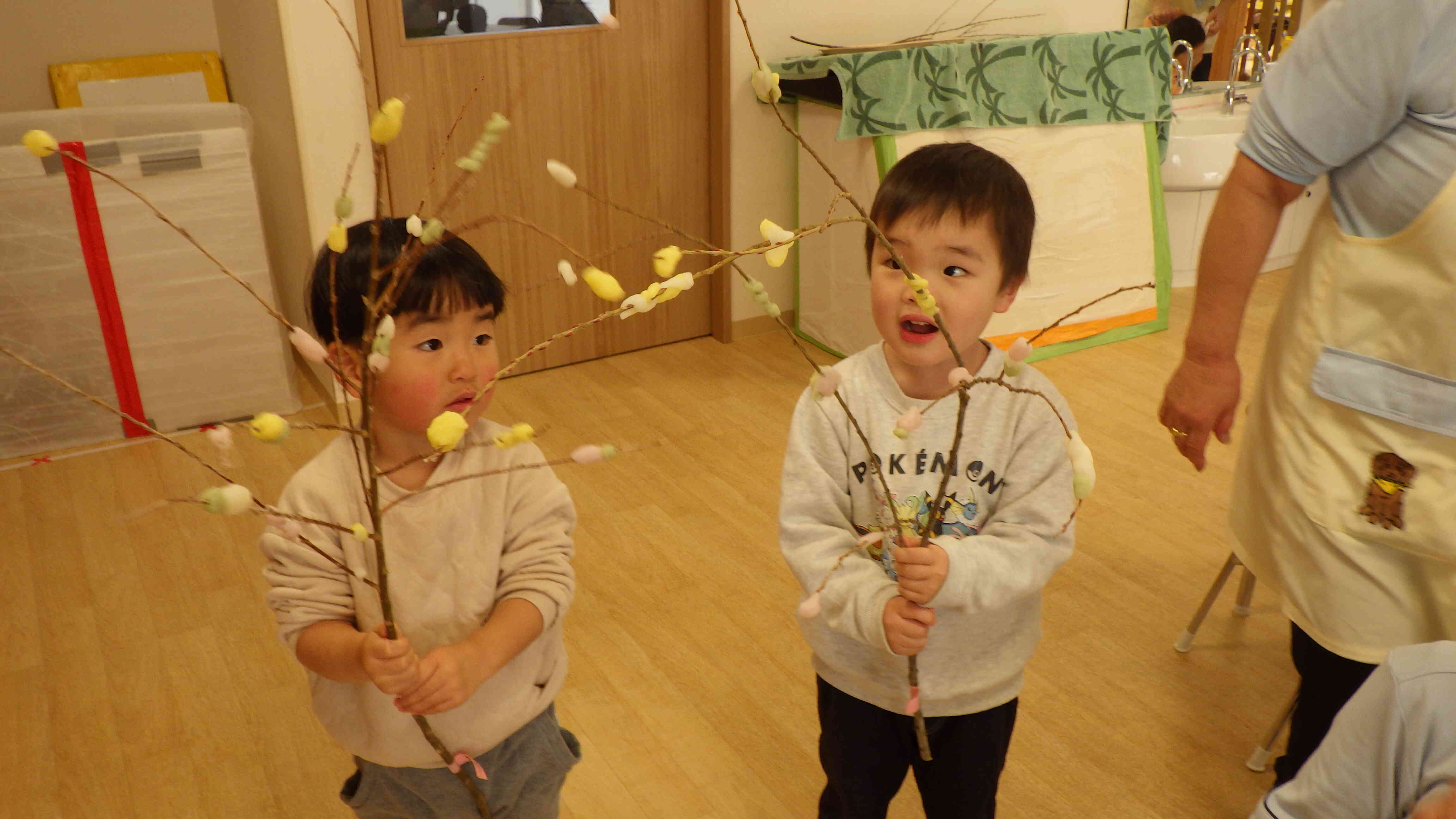 ねえ、ねえ、きれいにできたね