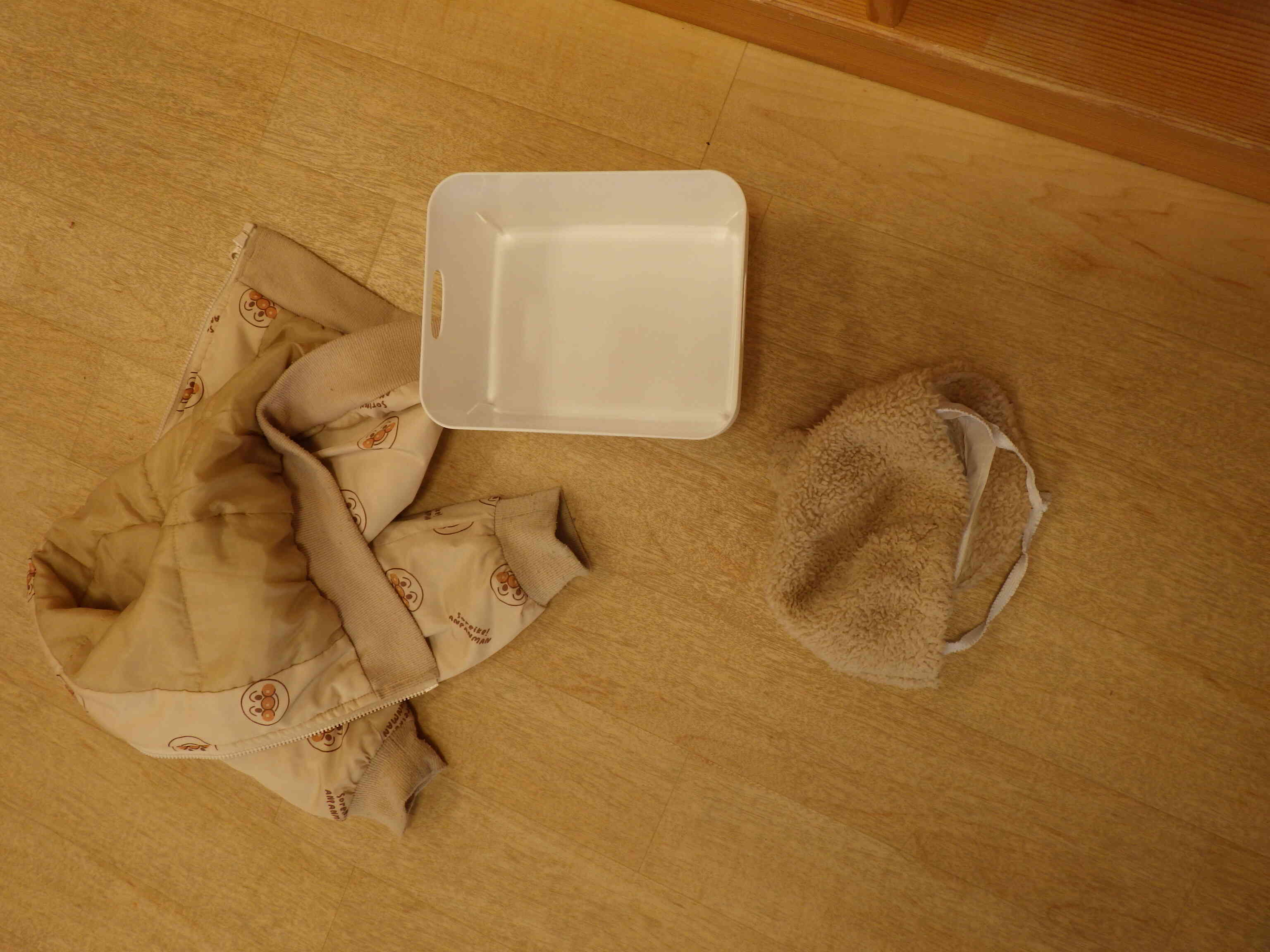 ありゃ、りゃ！　棚から出されたモノは？