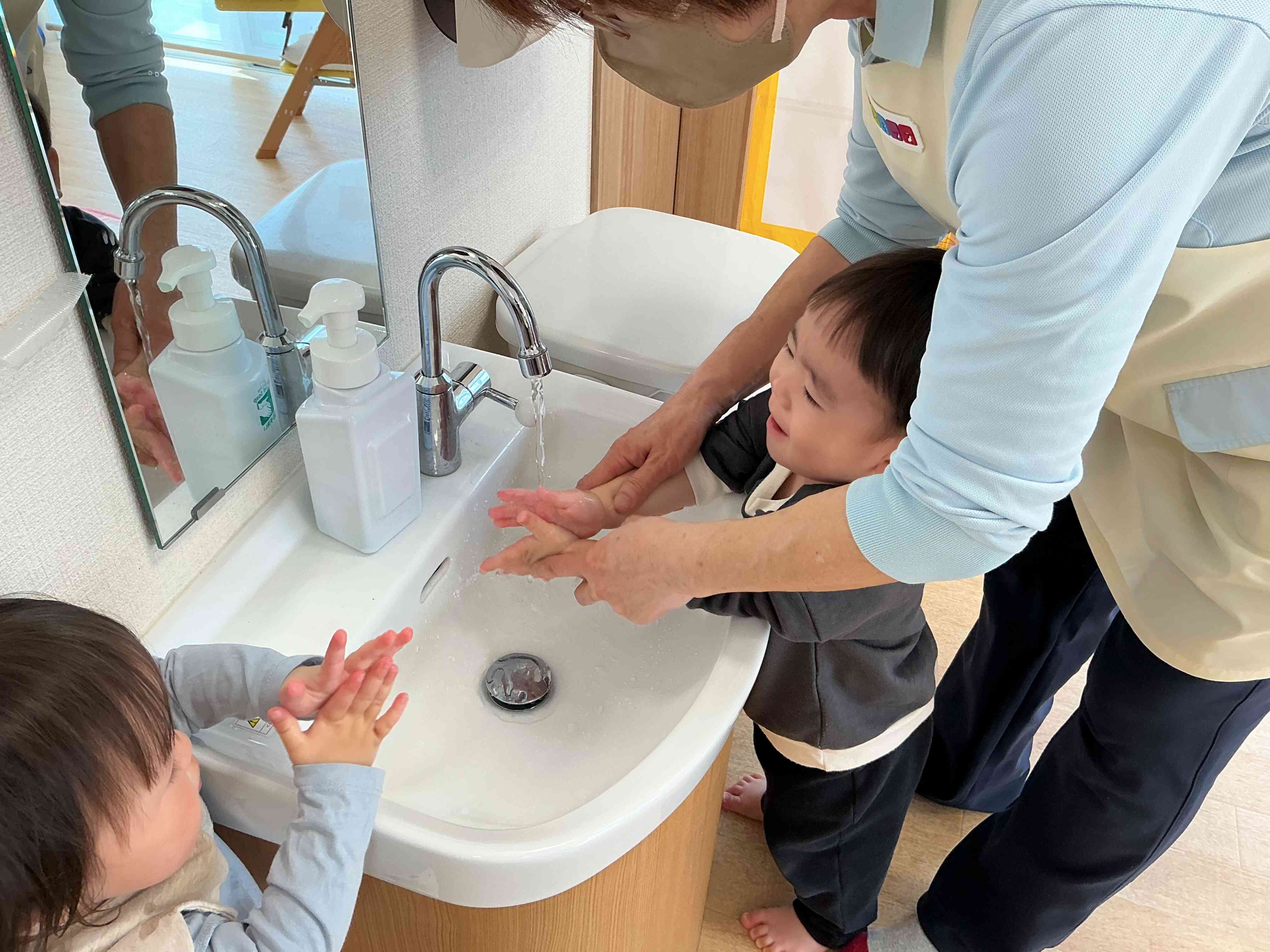 仕上げは せんせ〜♪