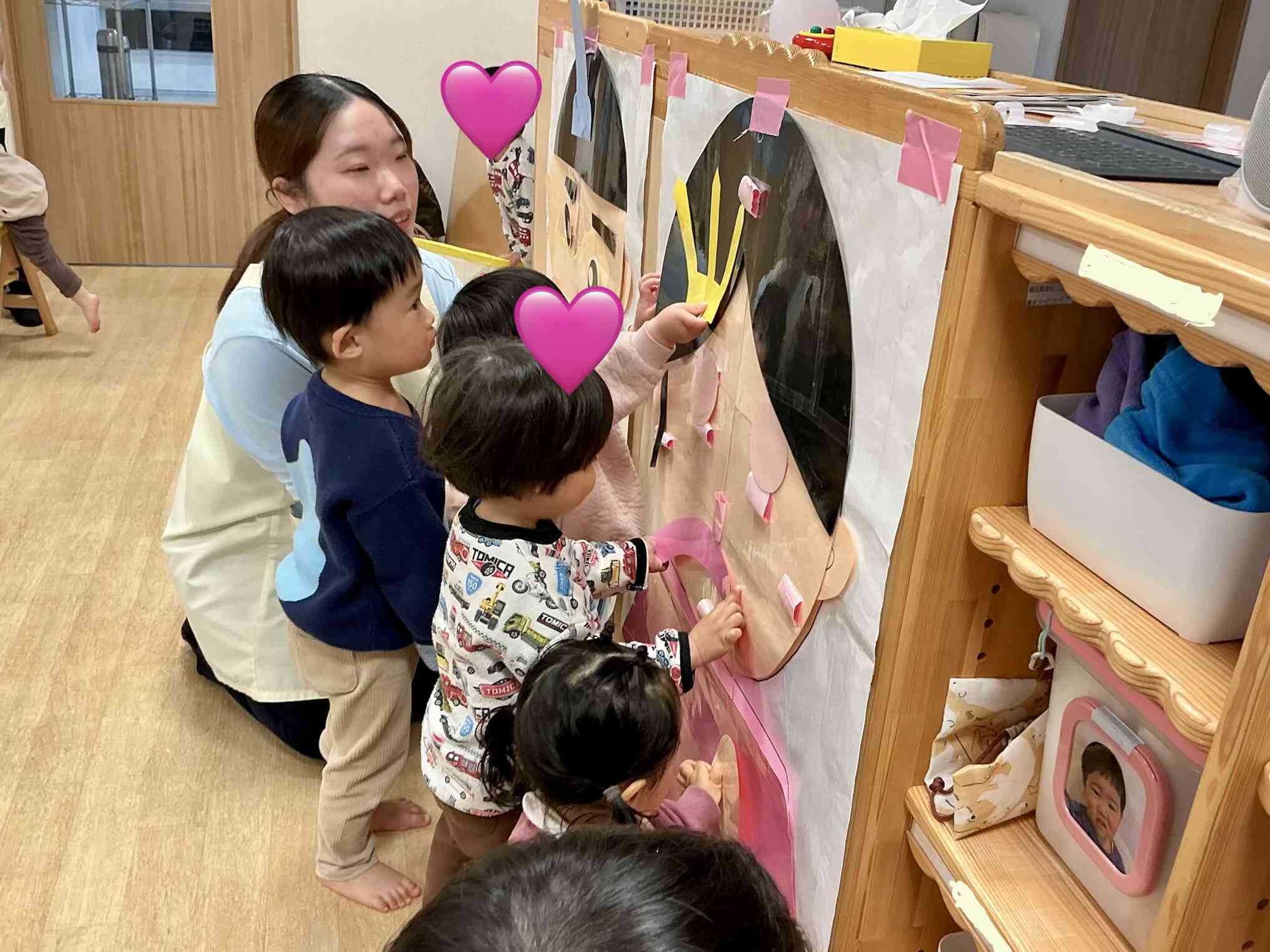 みんなでおひなさまをつくったよ