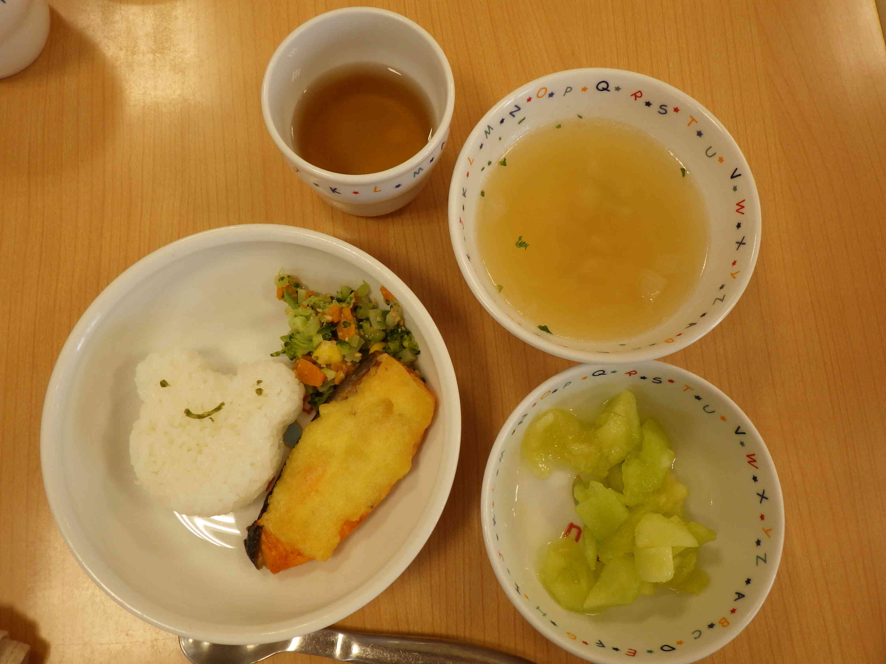 かえるの形のごはん　おいしかったよ！