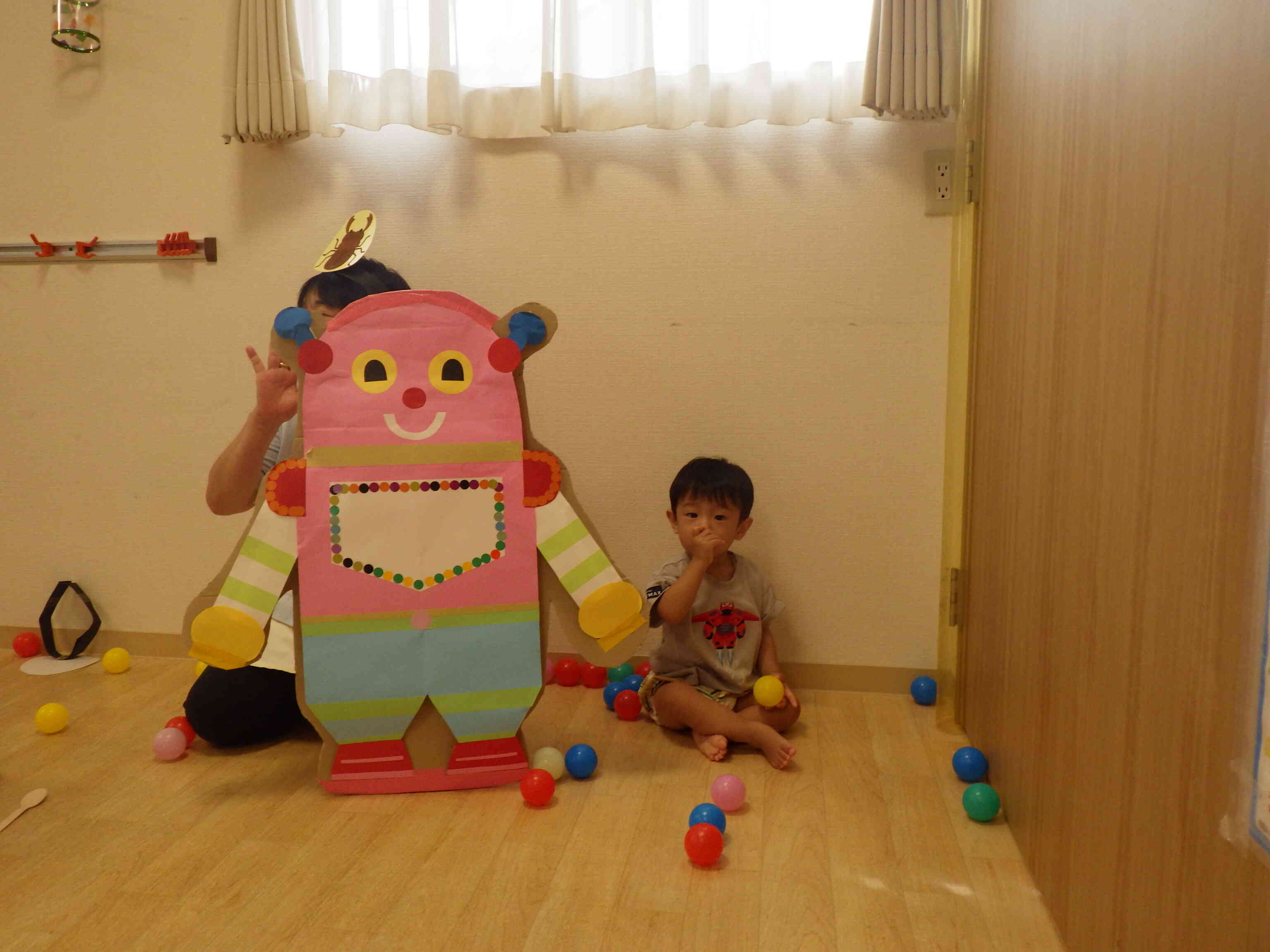 ロボット君がやってきたぞ。