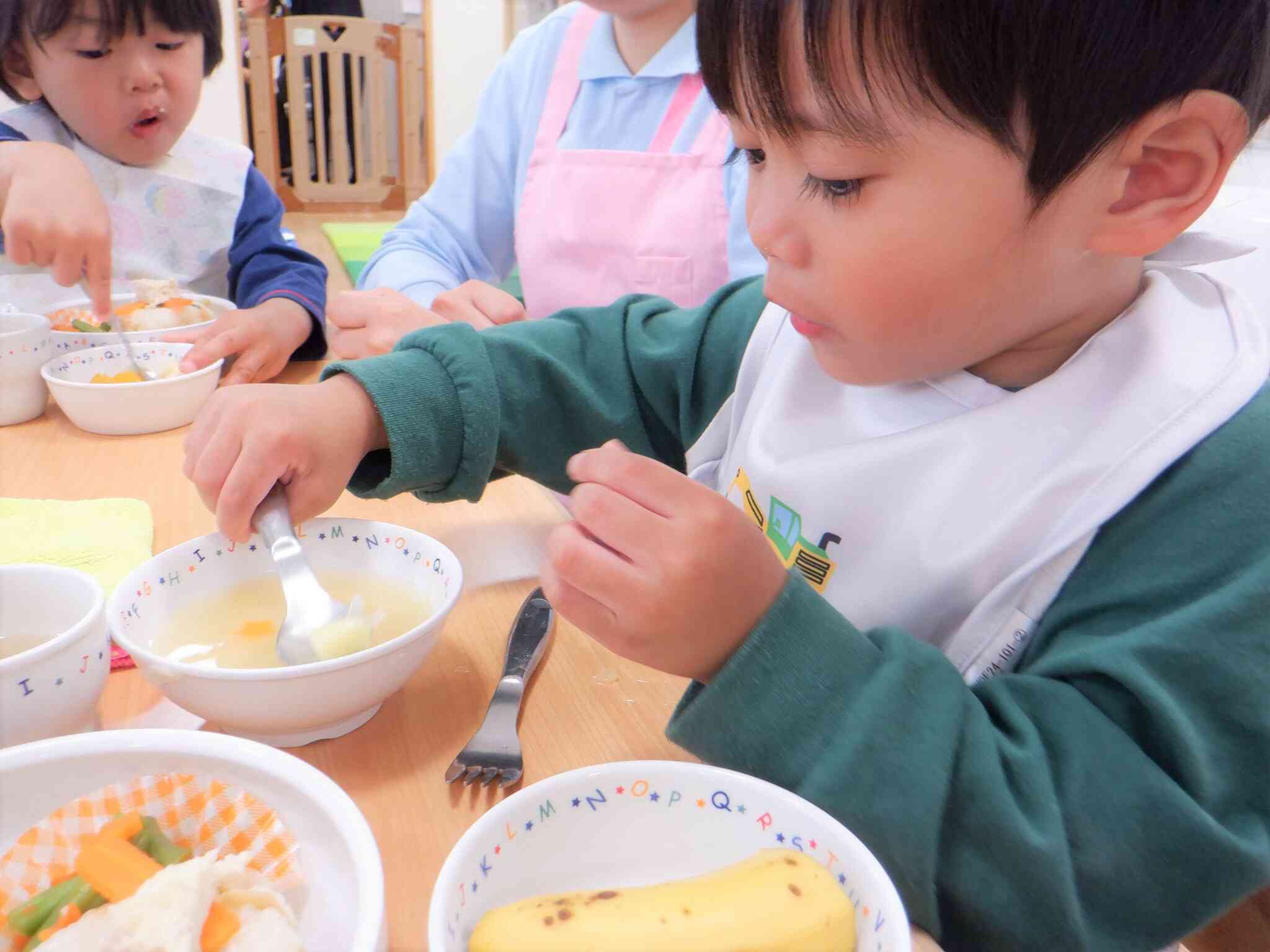 おみそ汁にもキラキラがあるよ☆