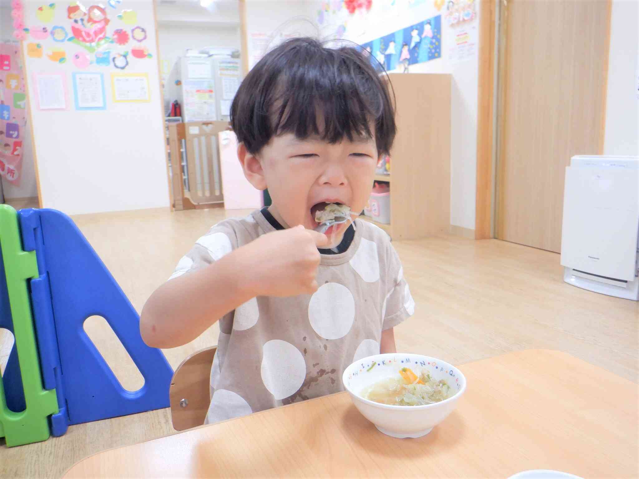 大きなお口であーん！