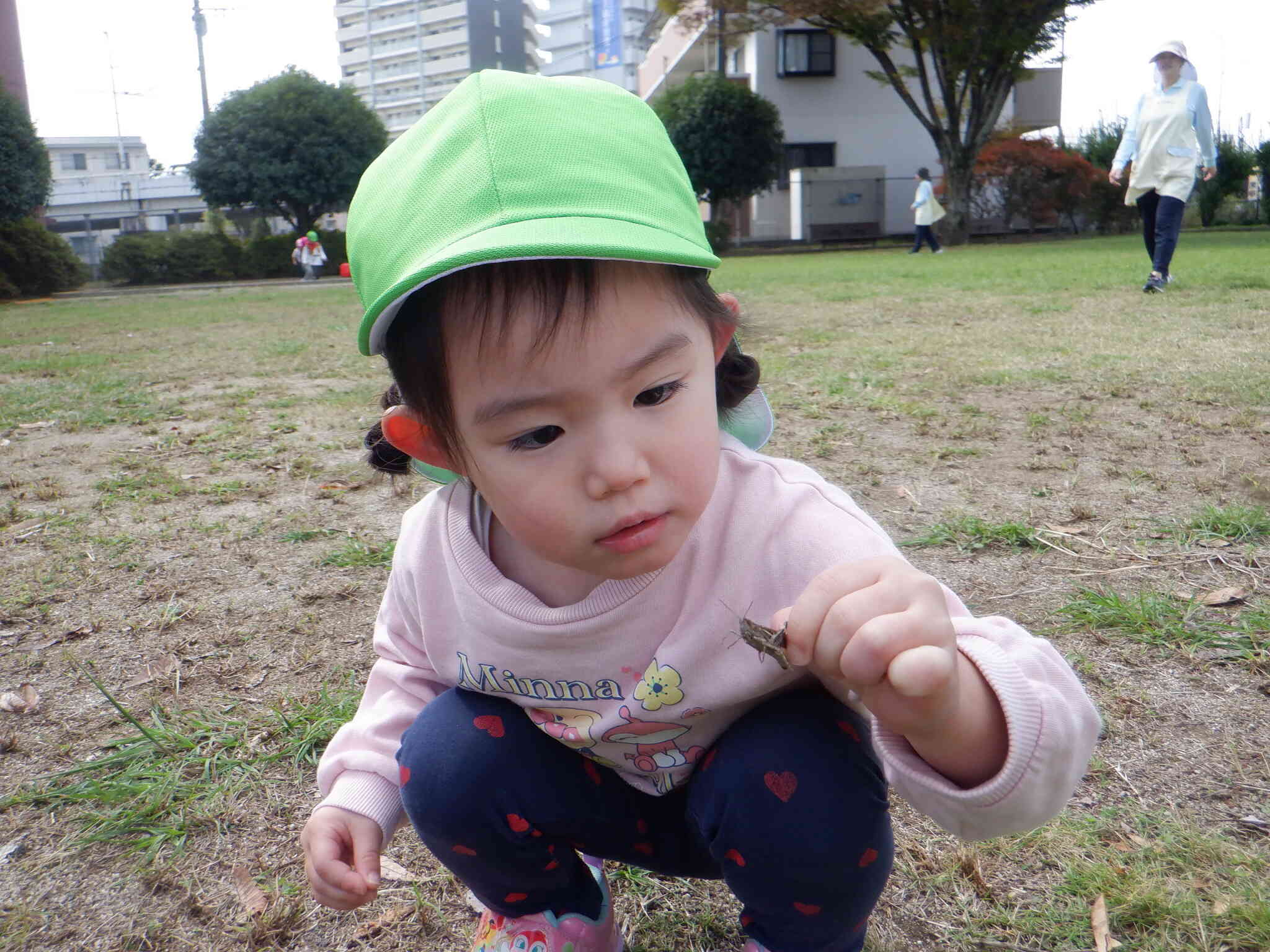 バッタも捕まえられるよ！