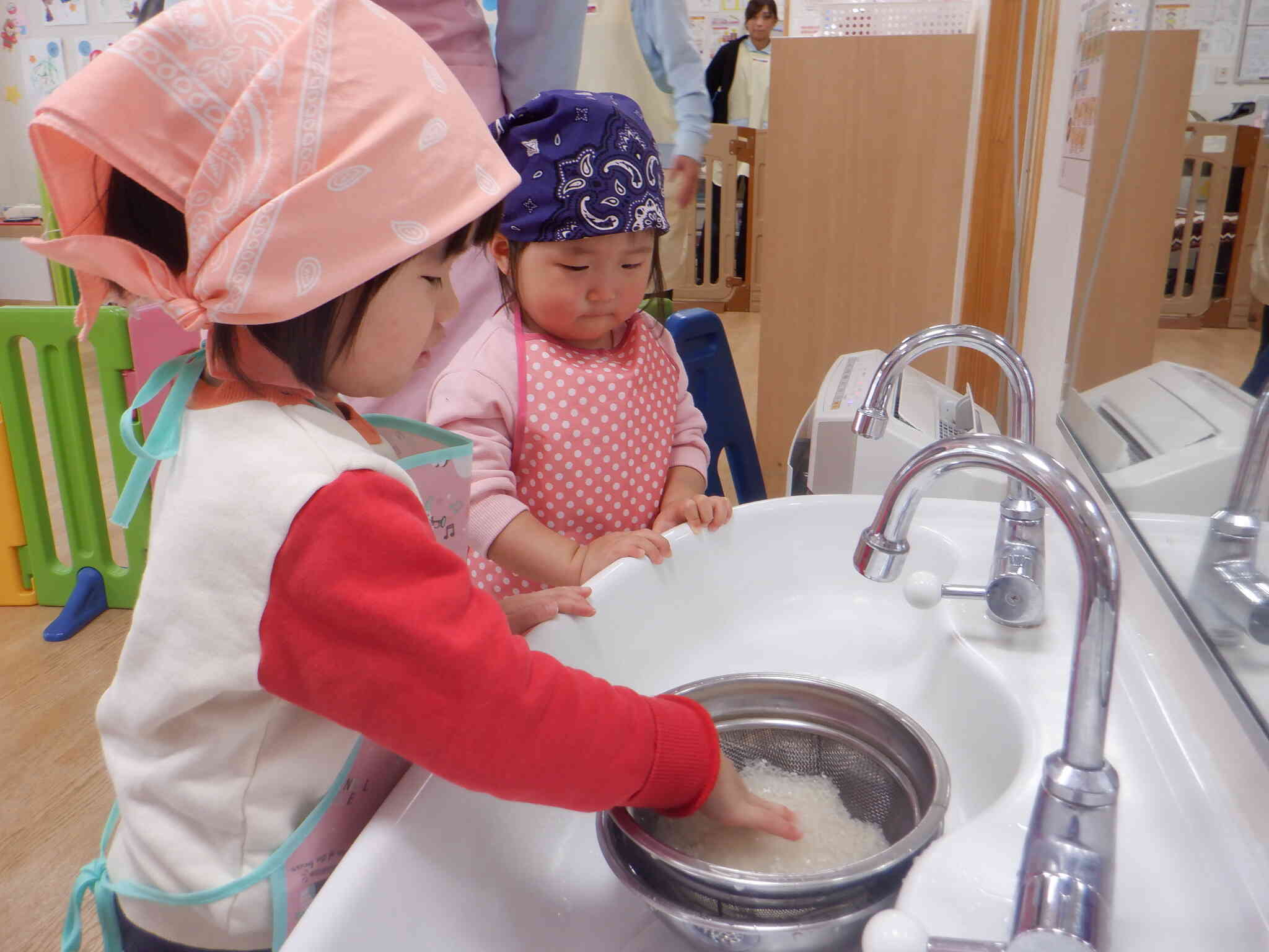 【食育】お米研ぎ＆おにぎり作り