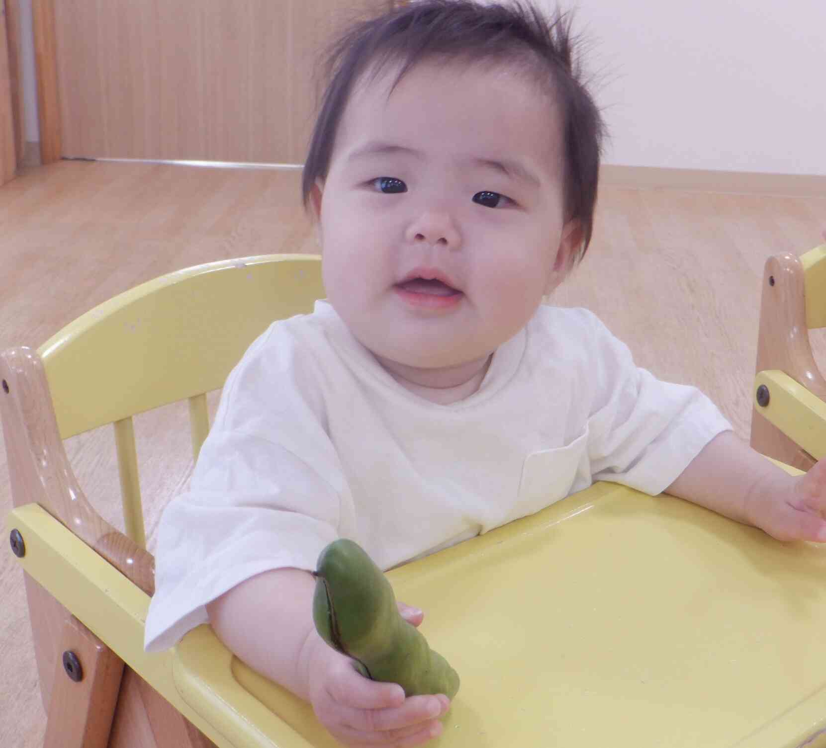 【食育】そらまめの皮むき