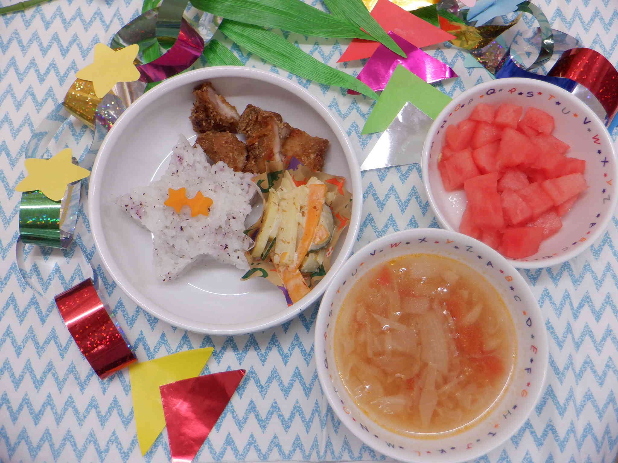 ７月７日の給食【七夕】