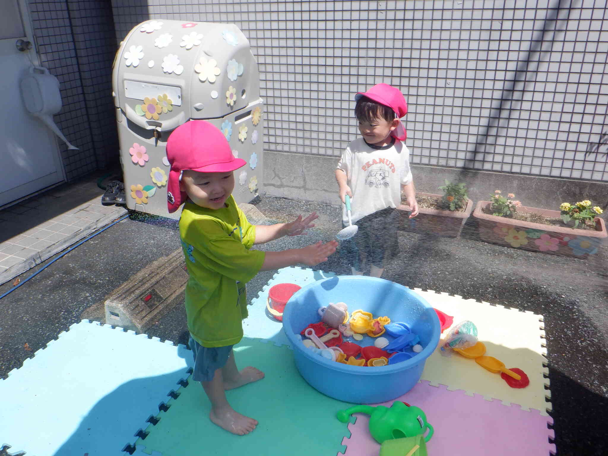 水遊び