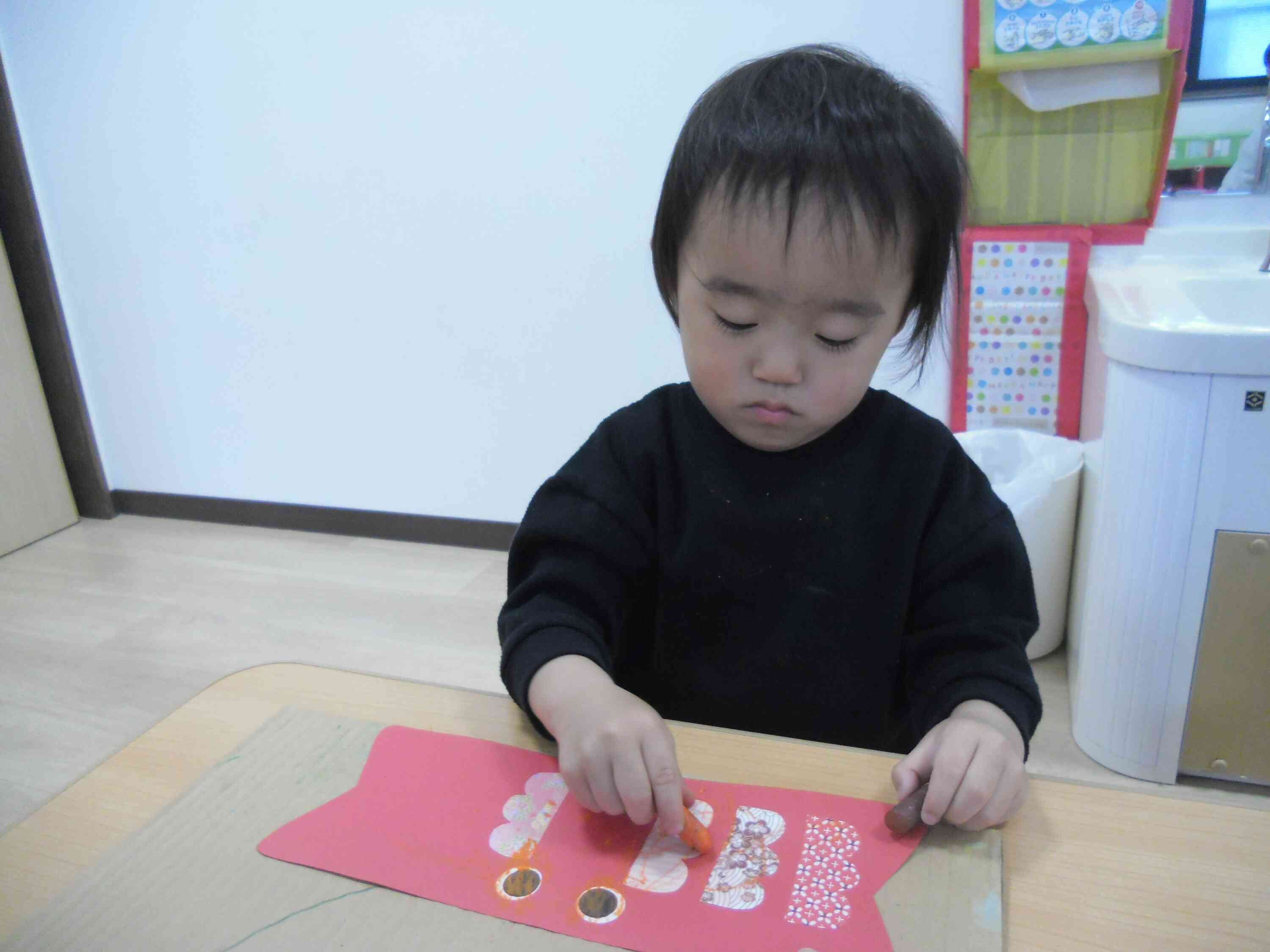 こいのぼりを作ったよ(2歳児)