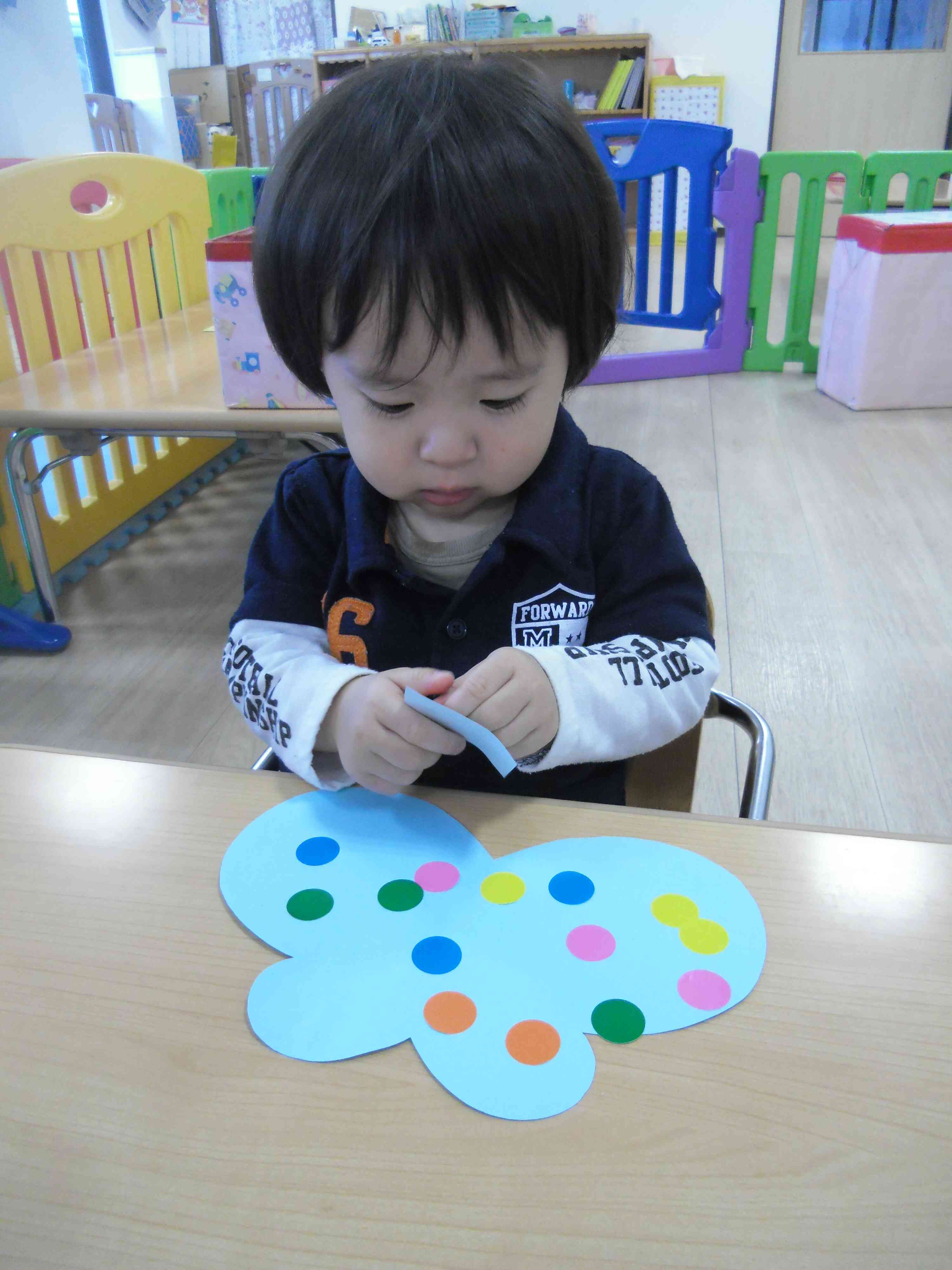 ちょうちょうを作ったよ(1歳児)