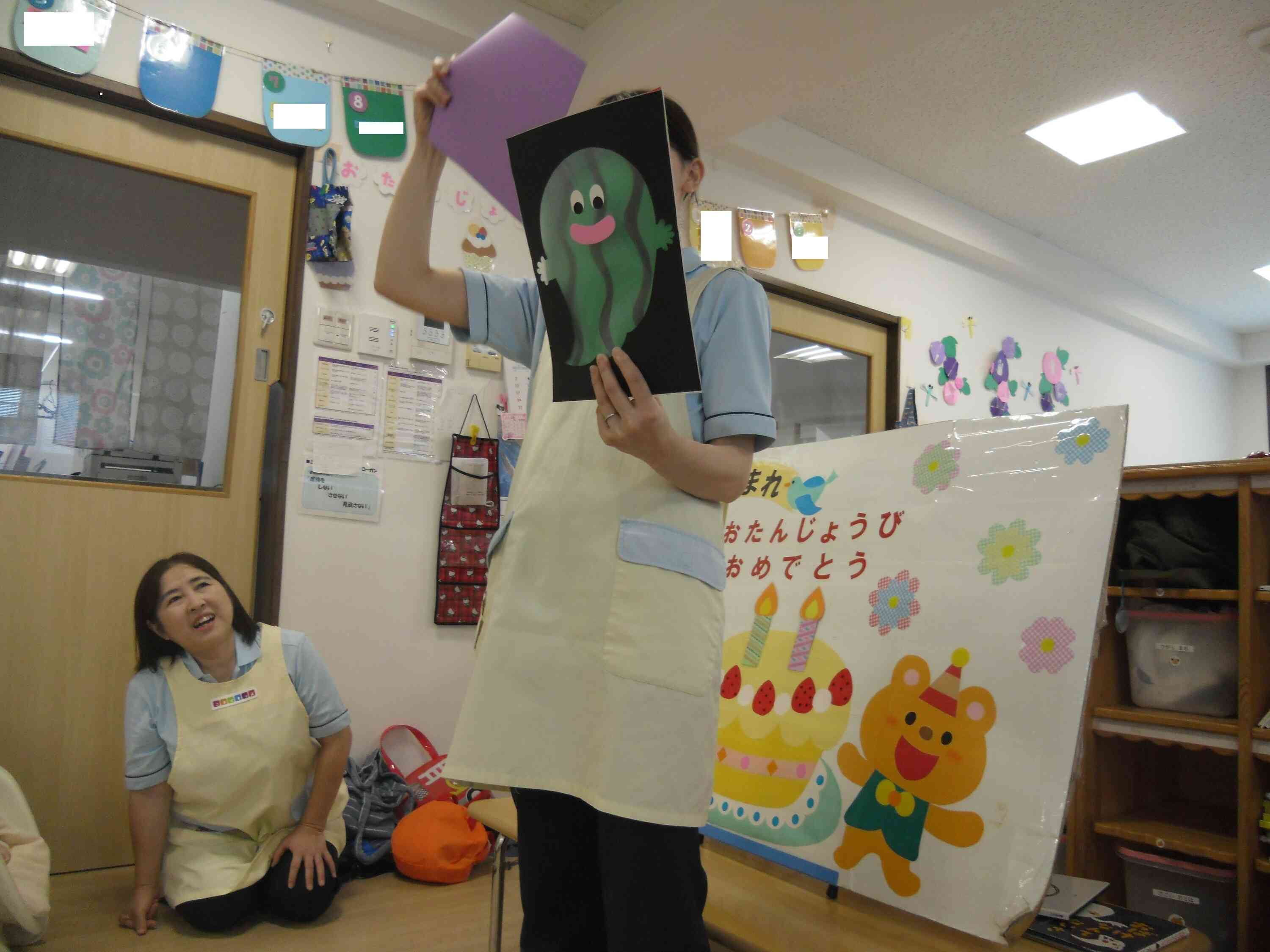 保育園にもばけたくんが・・・