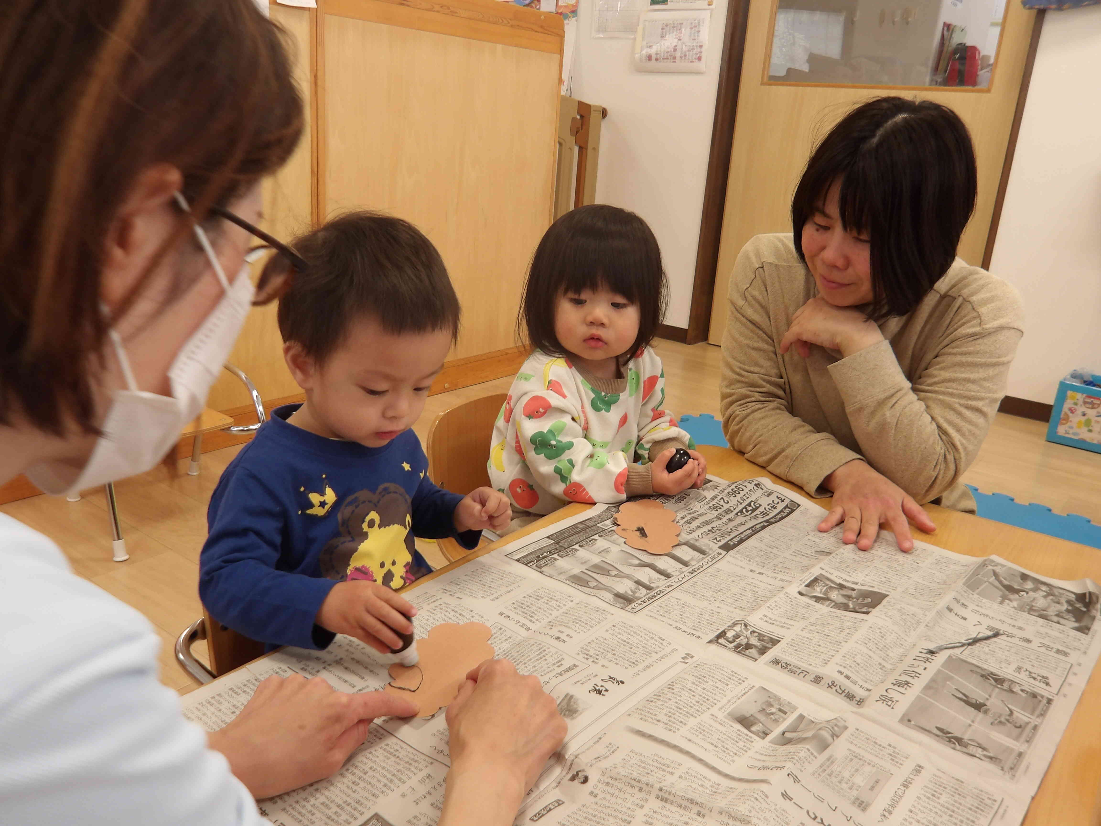 おにのおめん作り