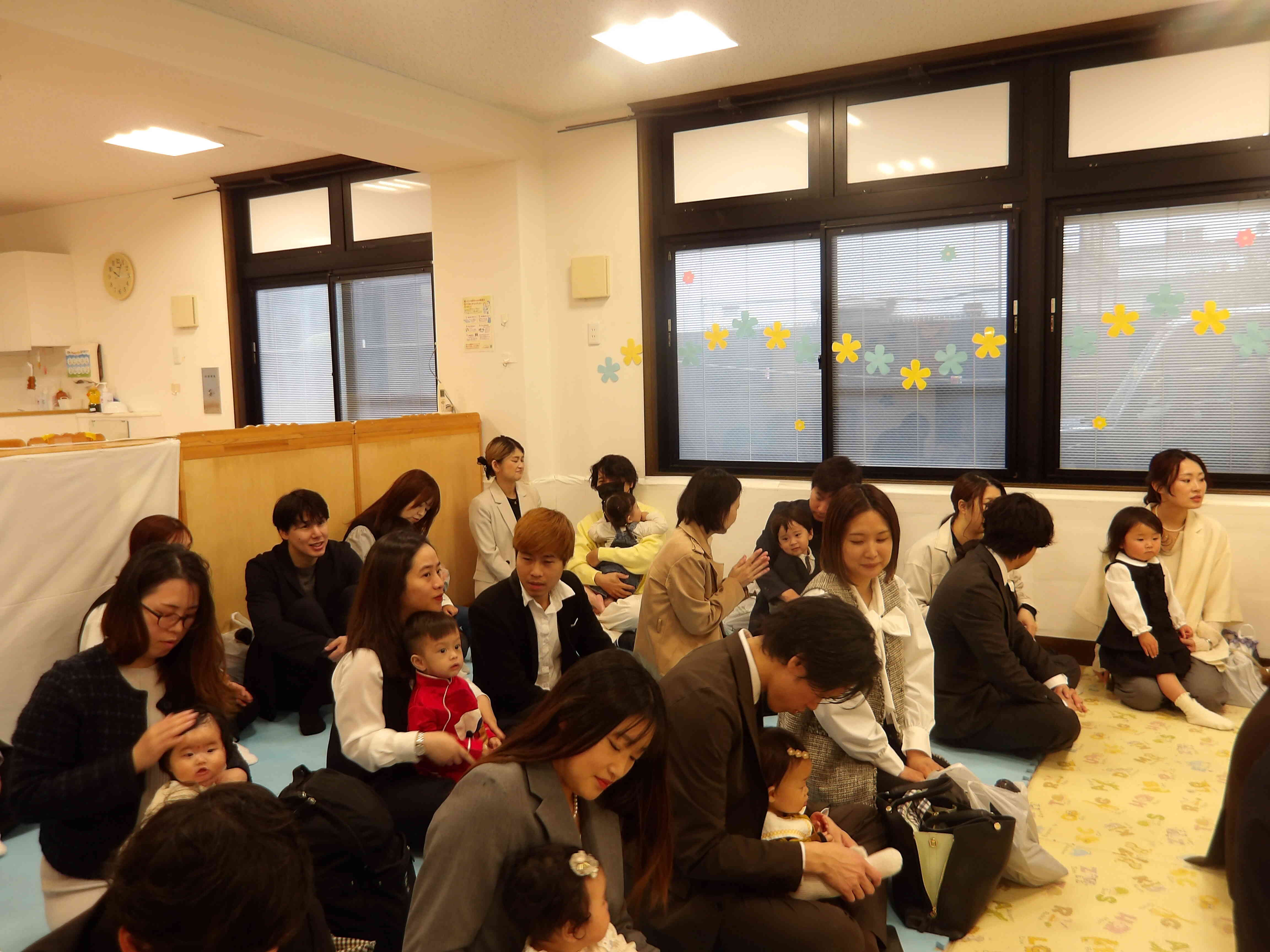 ４月４日保護者懇談の様子