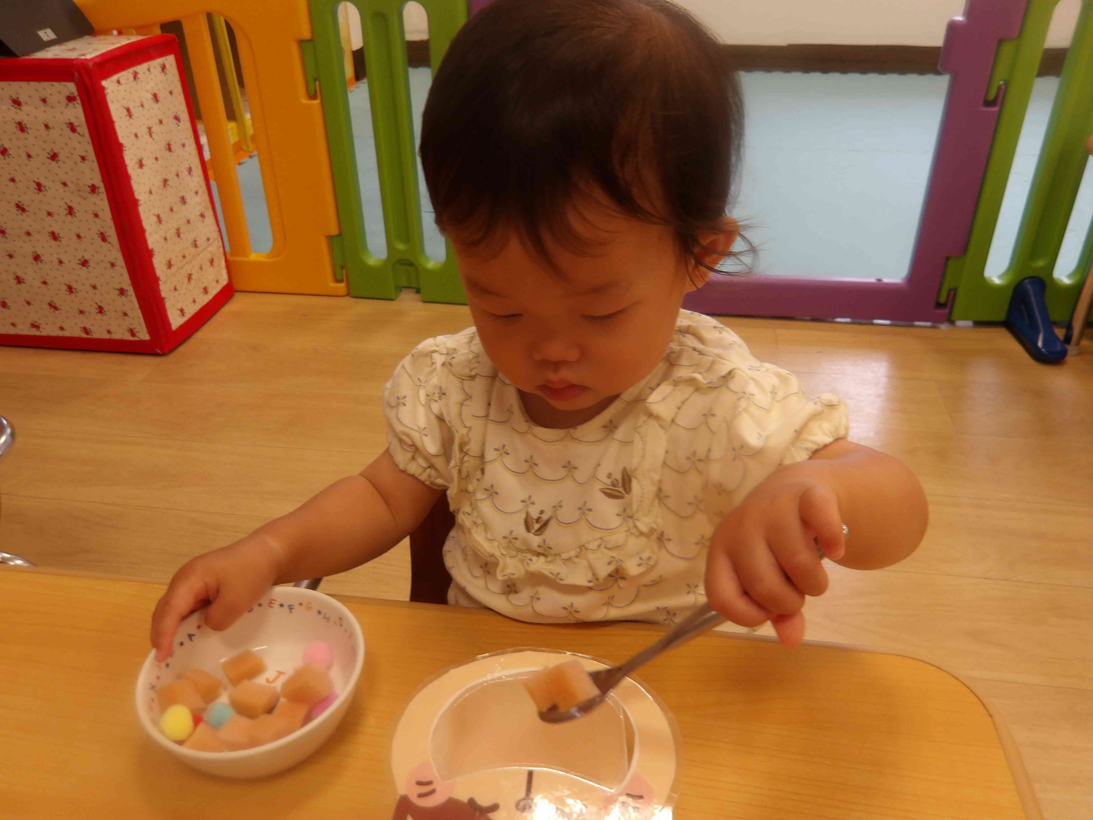 遊びながら練習したよ