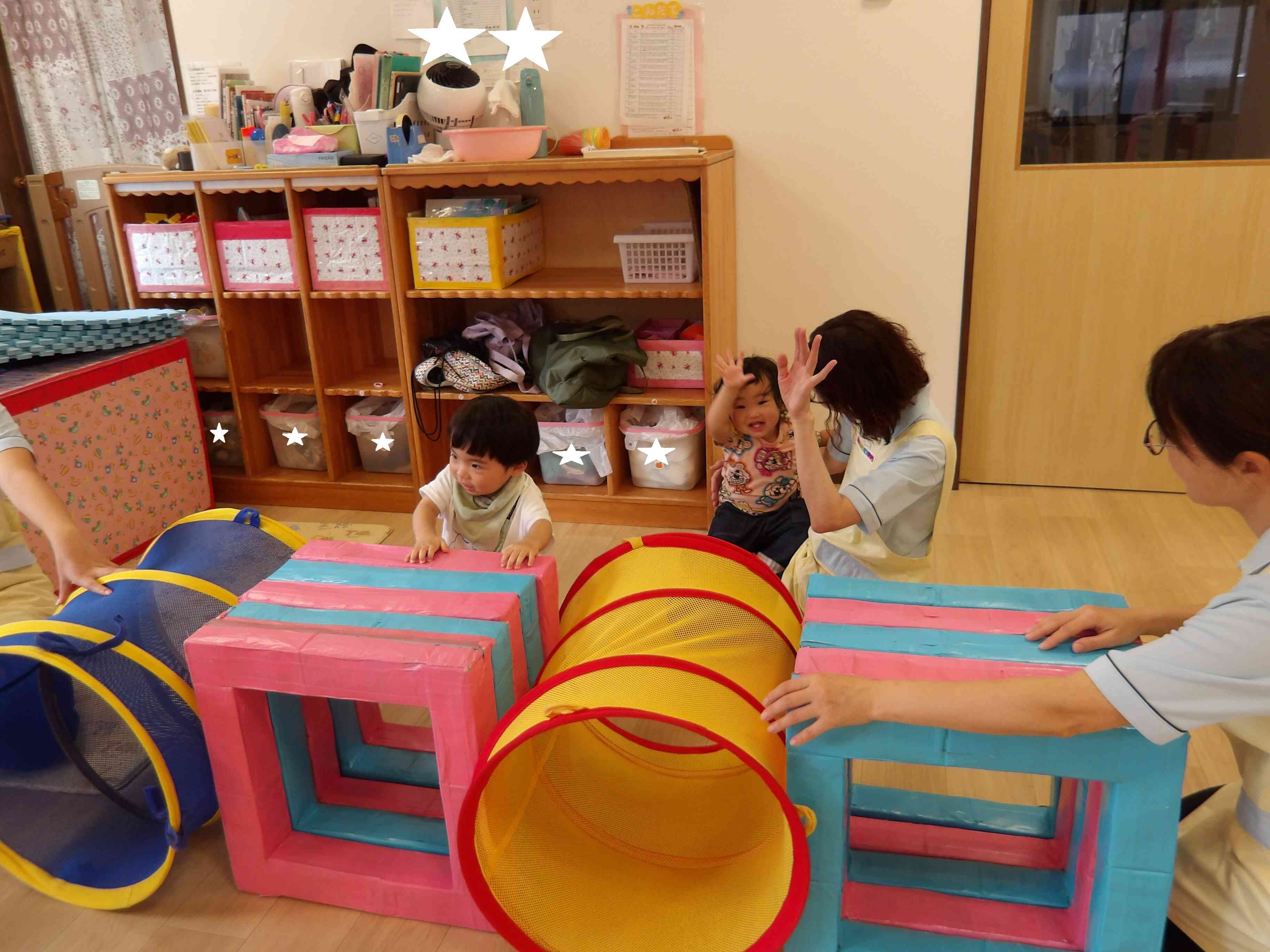 ０歳児さんの練習