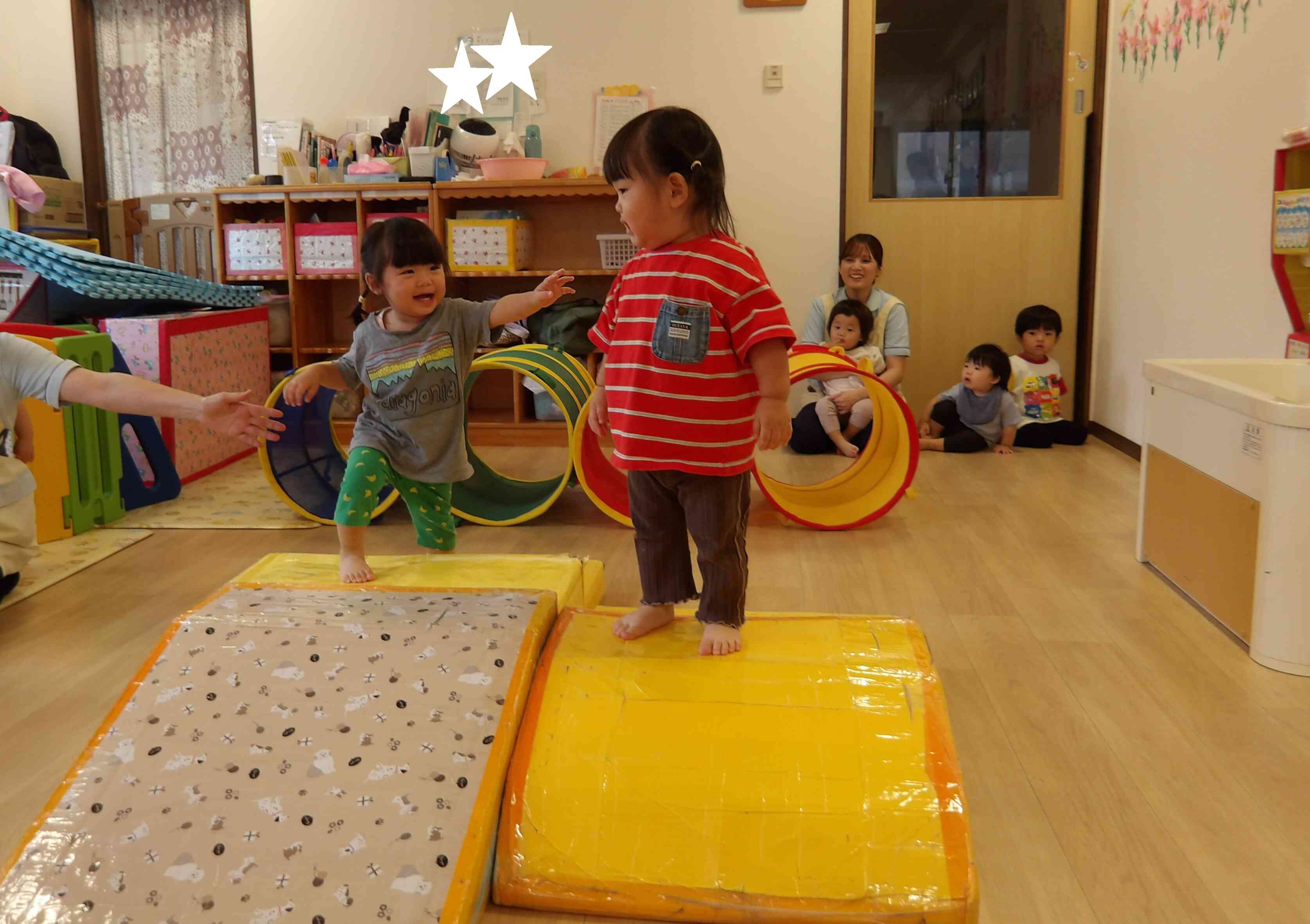 １歳児さんの練習風景