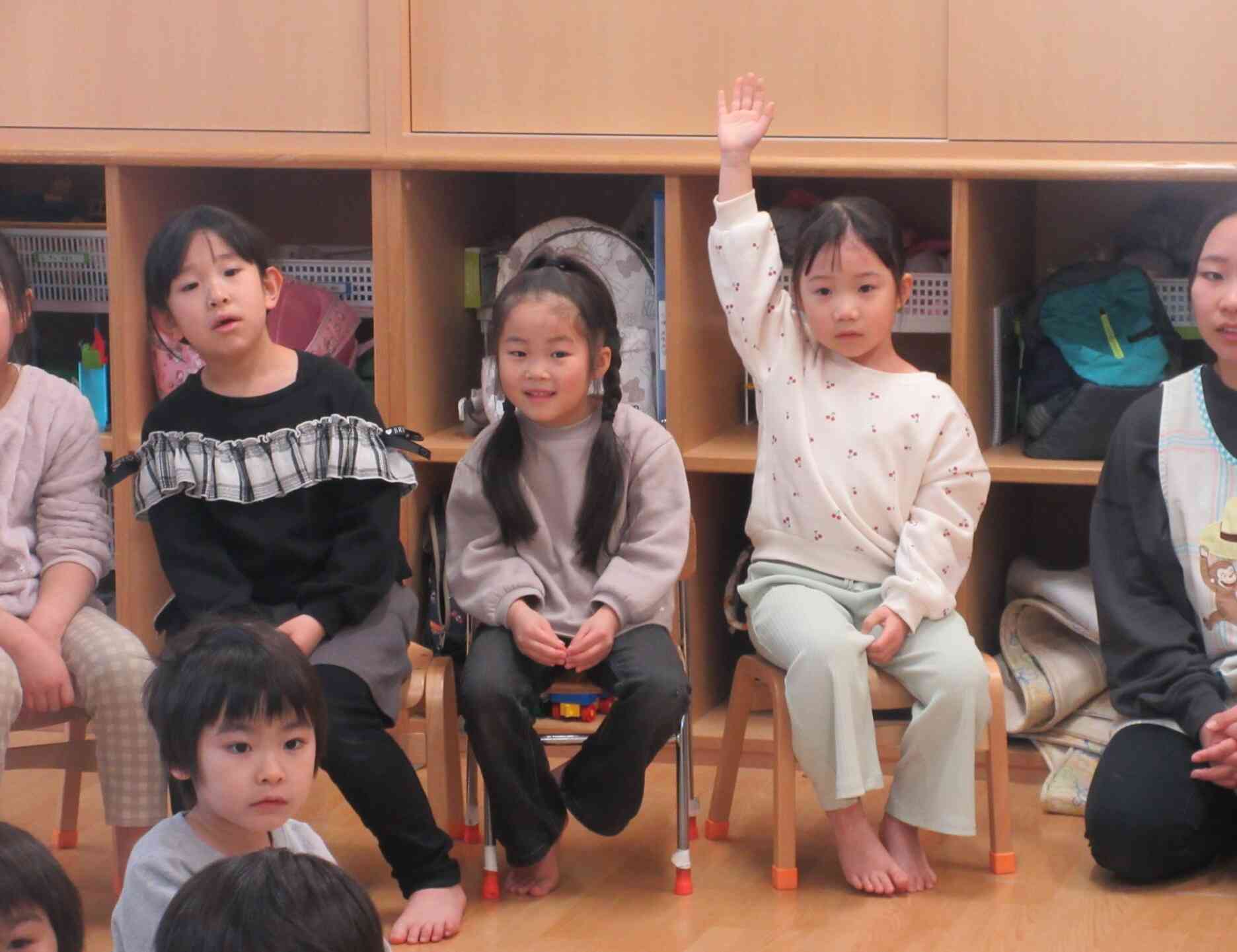 集会では、積極的に質問をしました。