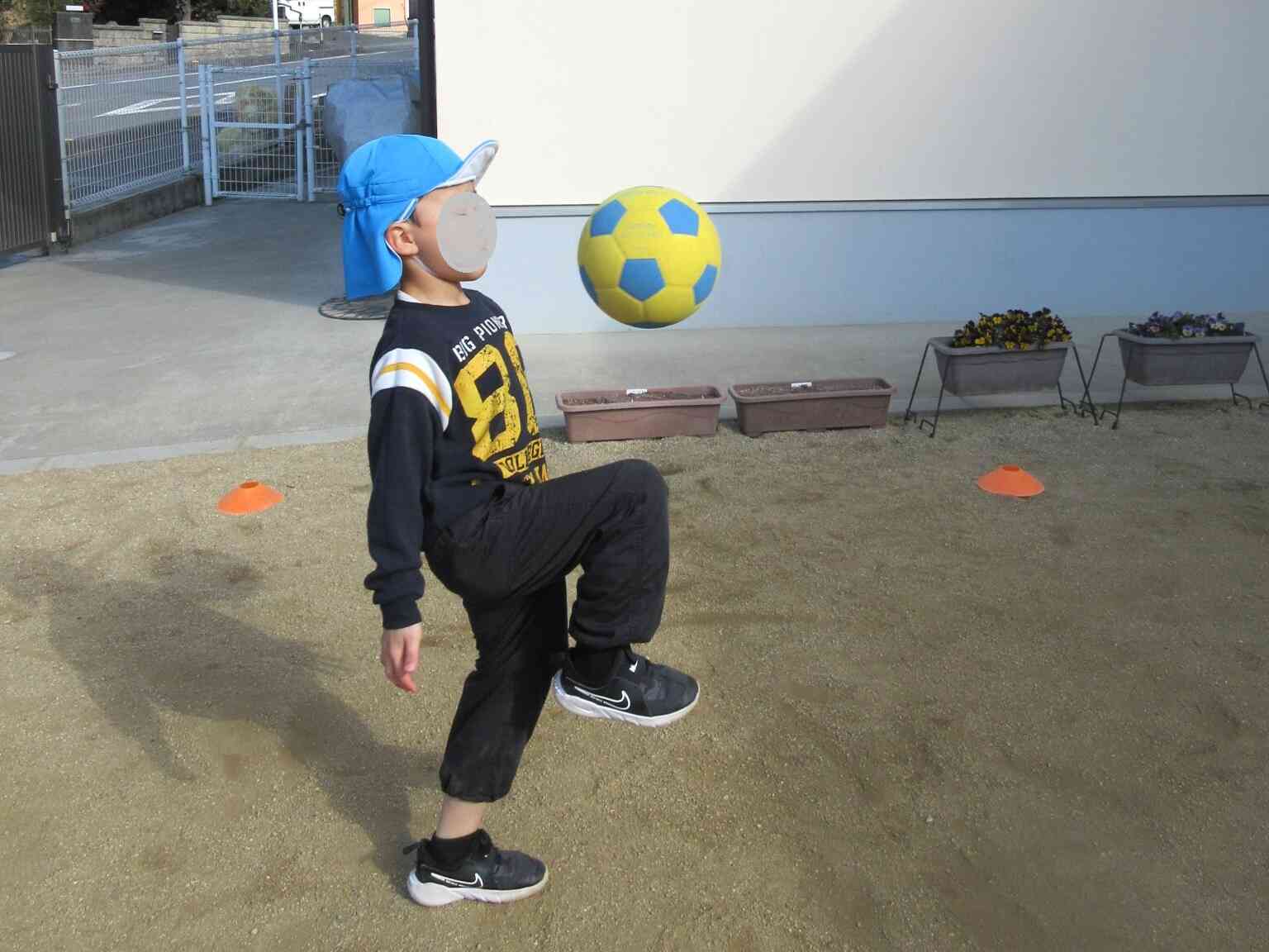 サッカー大会を経験したきりん組、上手だね！