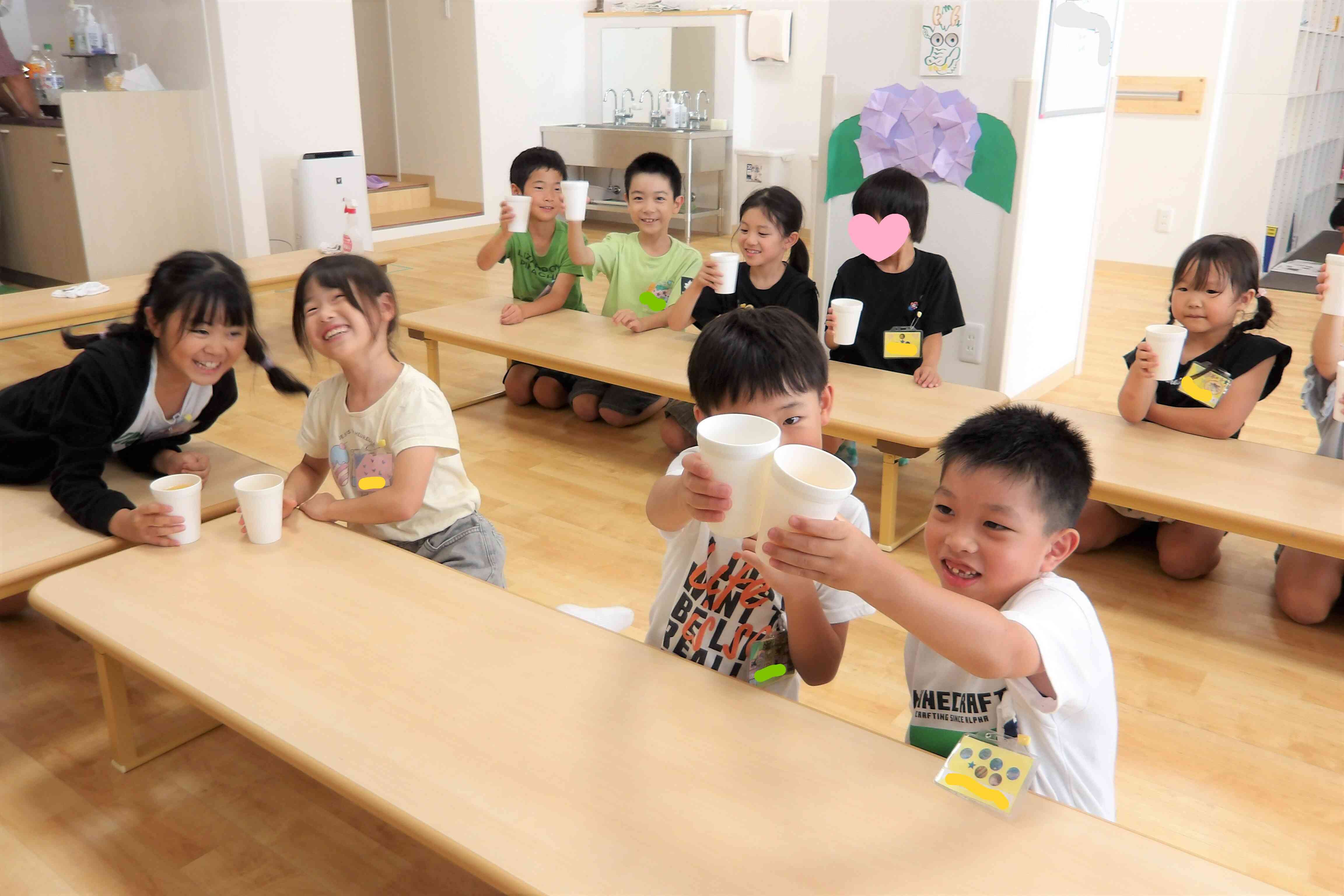 6月生まれのお友達☆カンパーイ♪