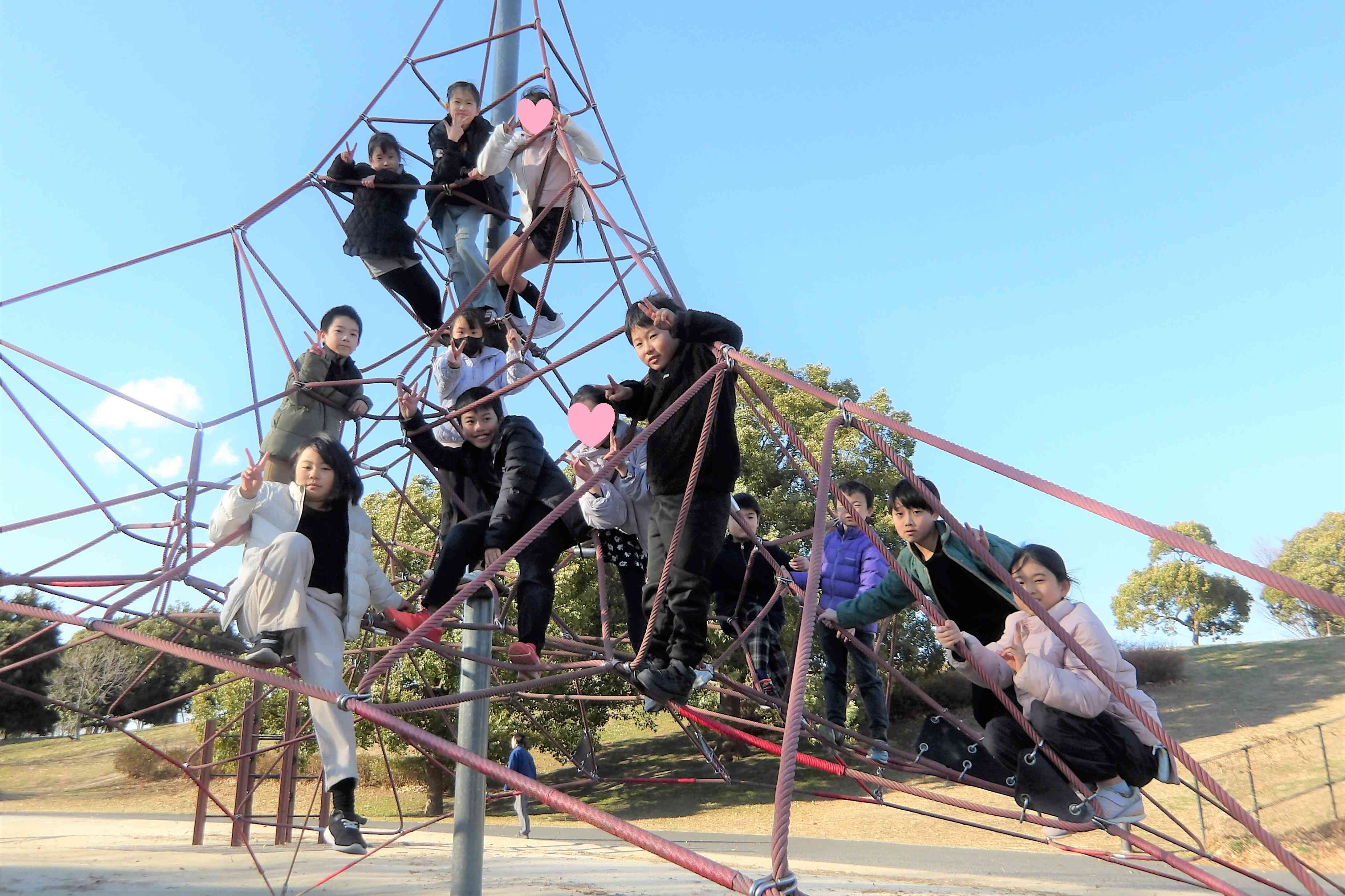 外遊びも思いっきり！