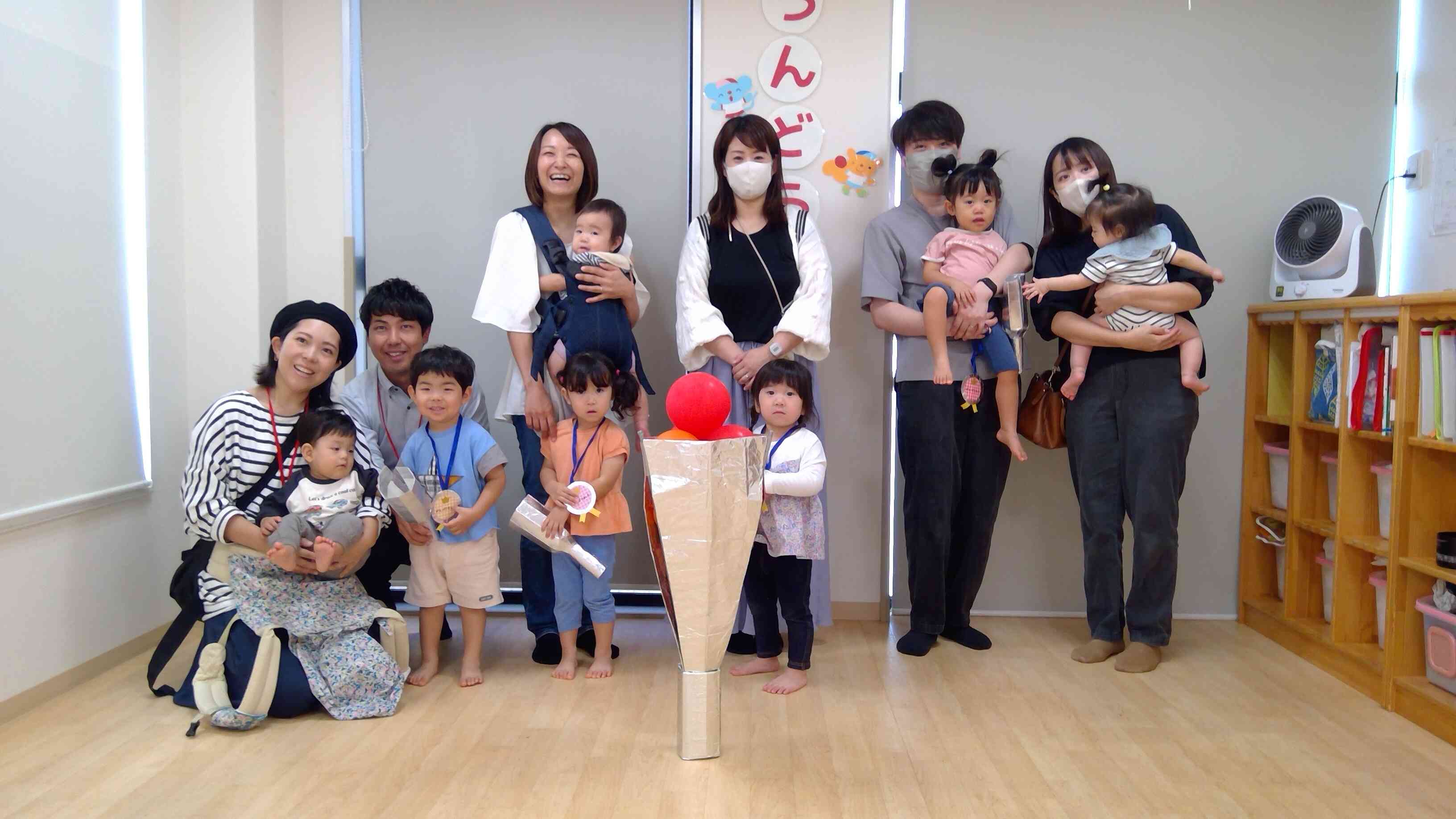 2歳児クラス。テーマは「オリンピック」