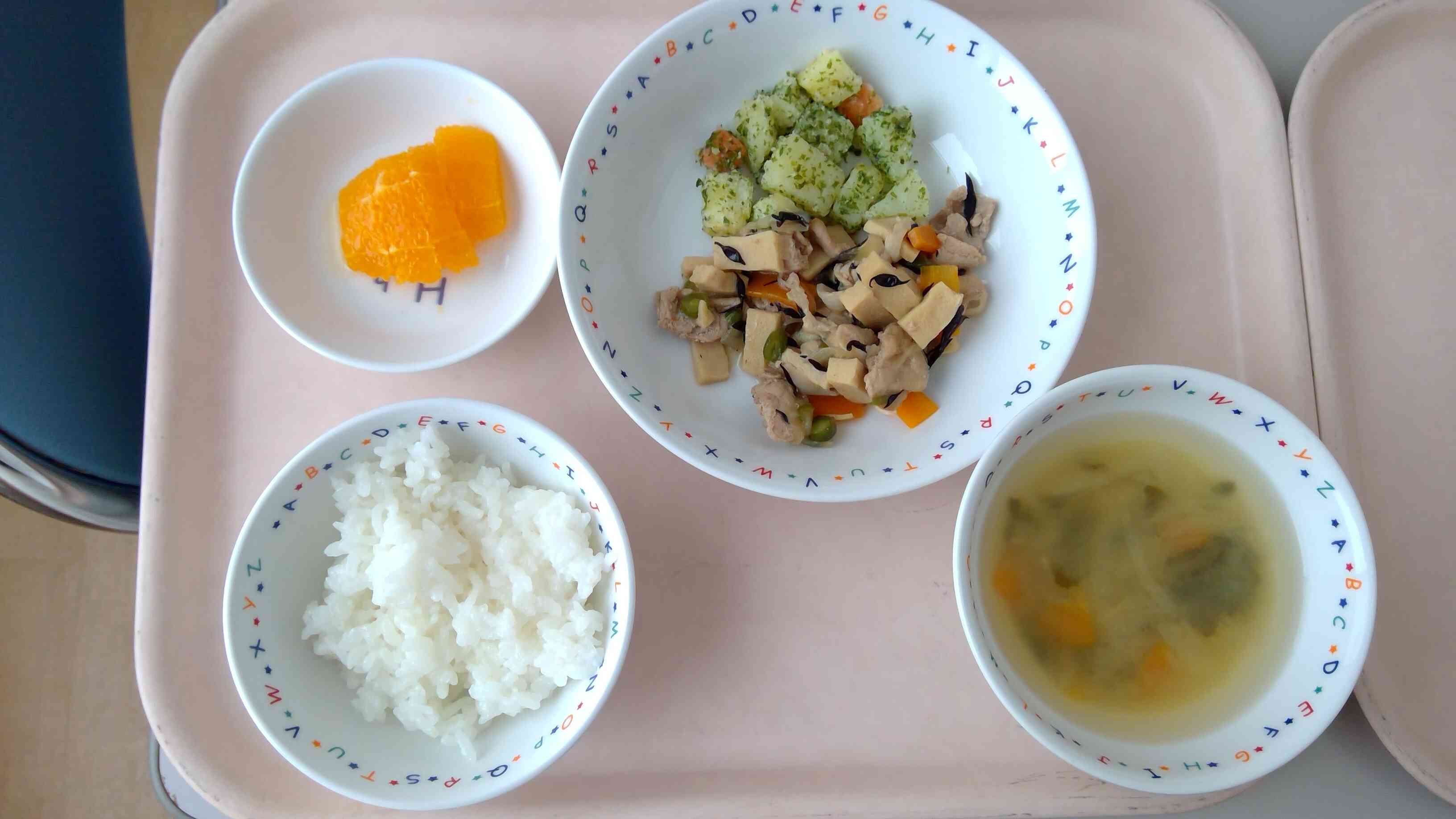 5月７日の幼児食の献立