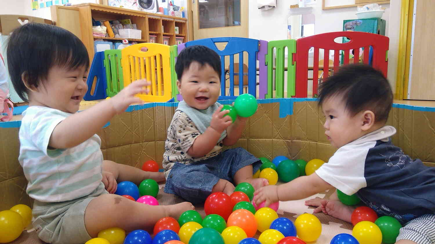 この日はボール遊び