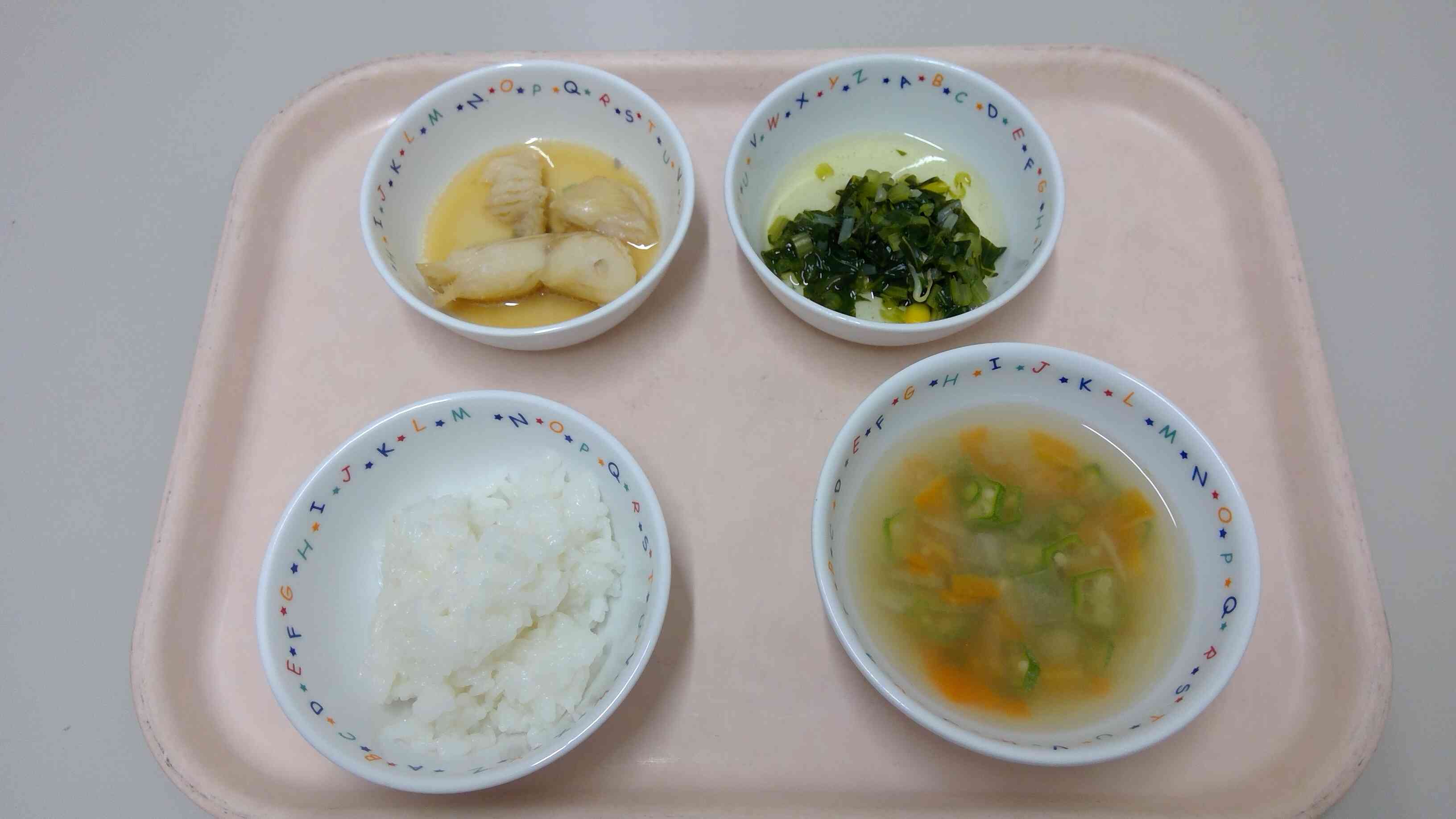 ９月１日後期食献立