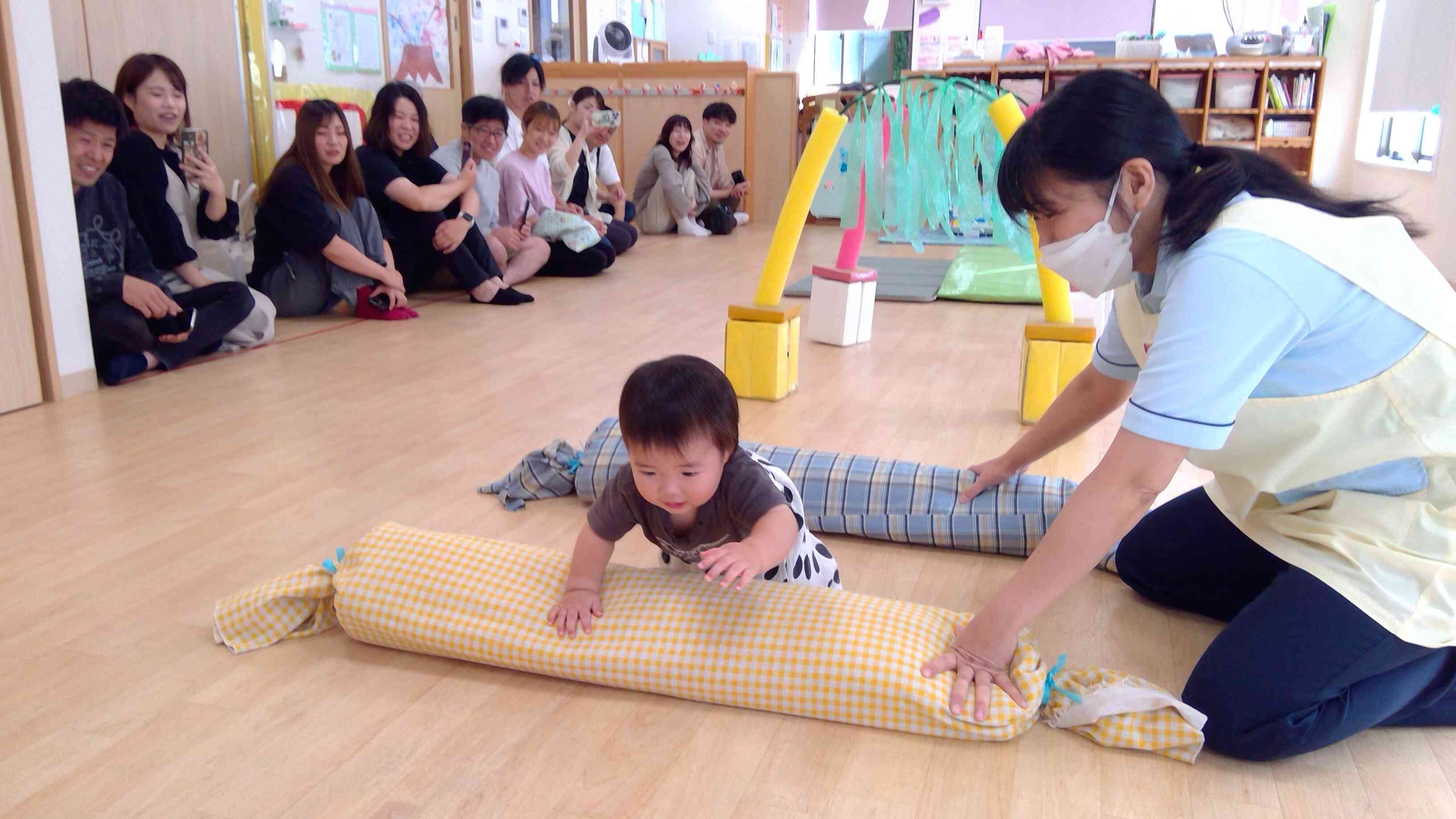 沢山のお客さんを前に