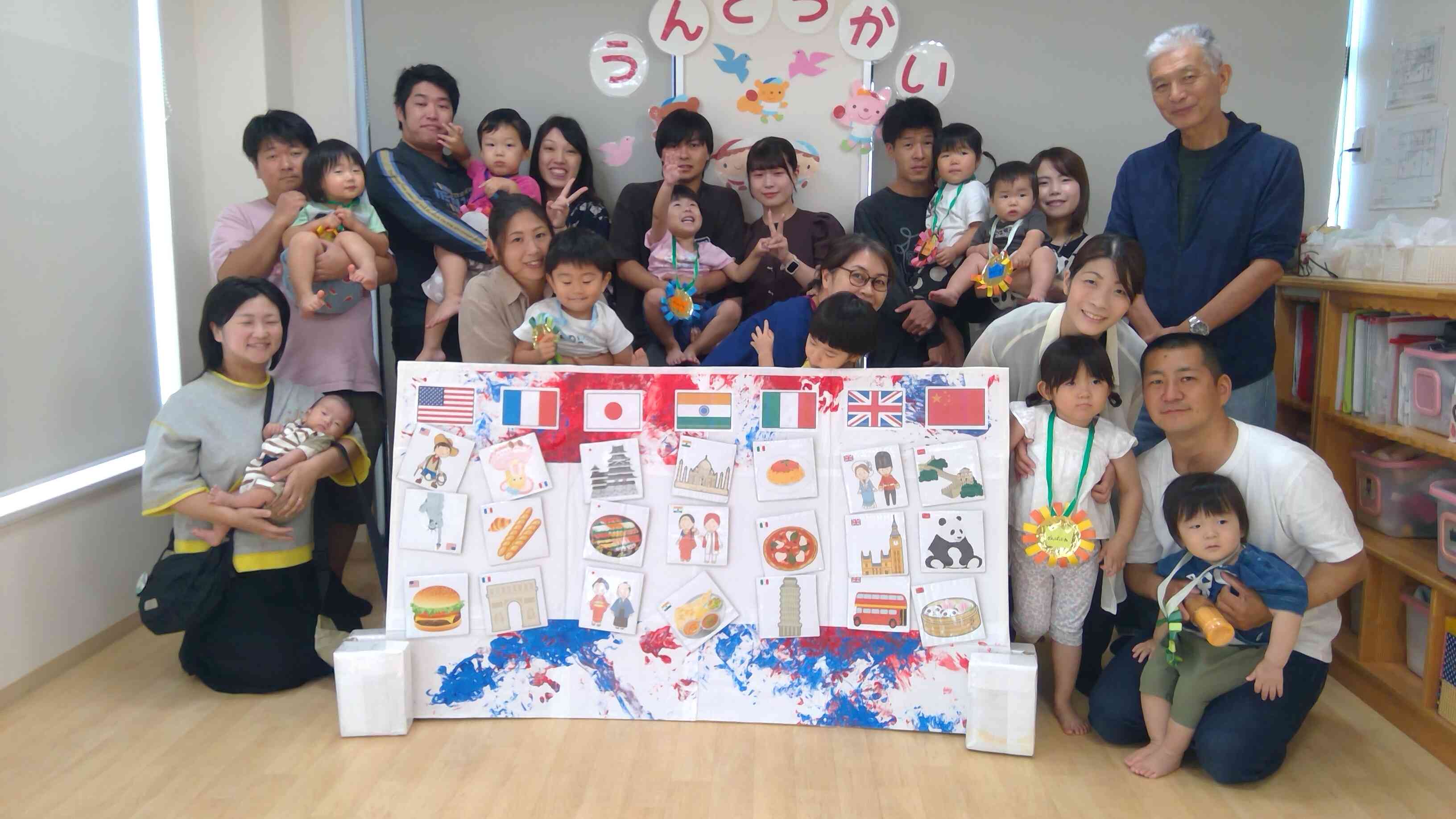 運動会ごっこ2歳児クラス