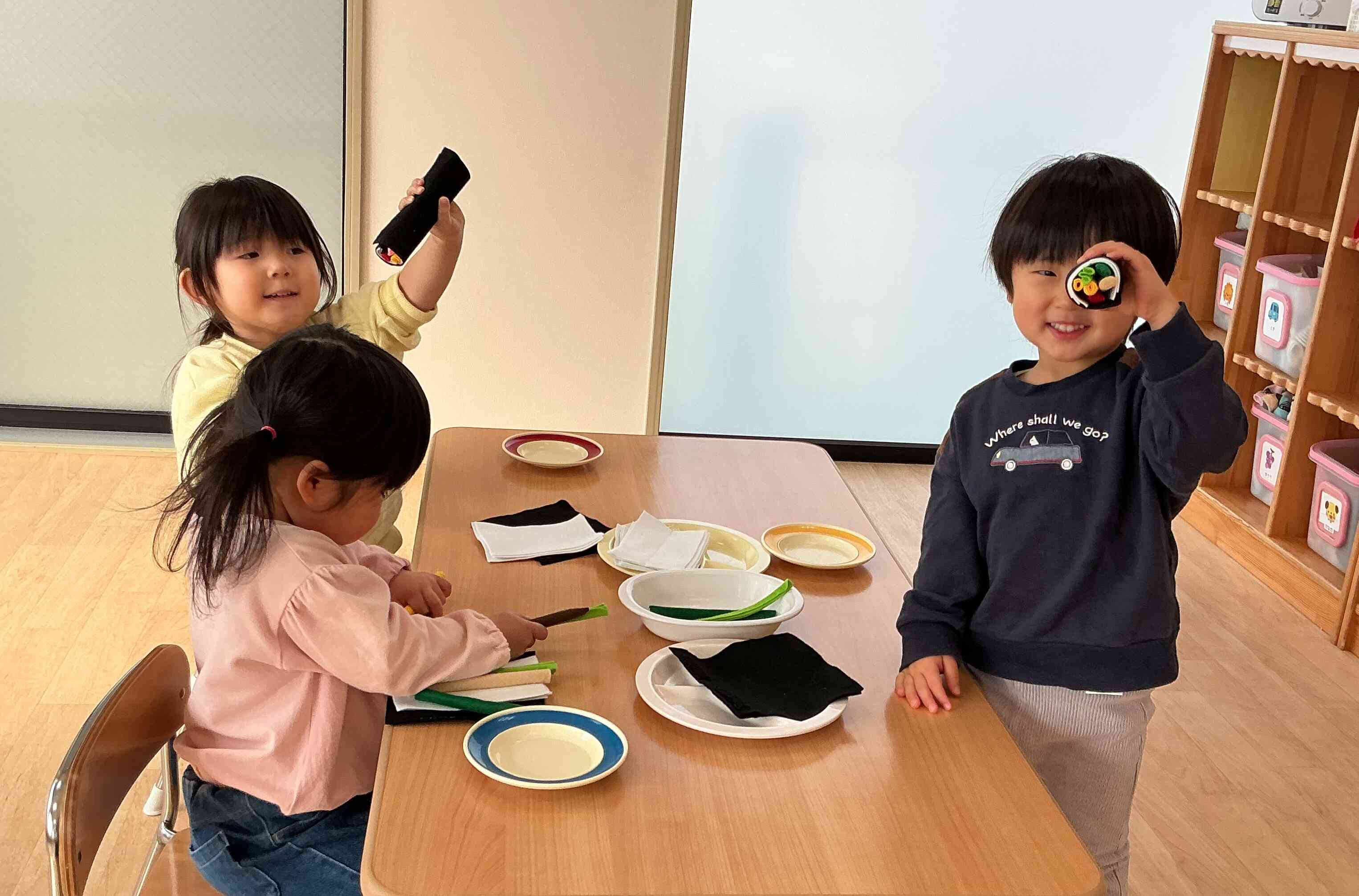 望遠鏡みたいだよ