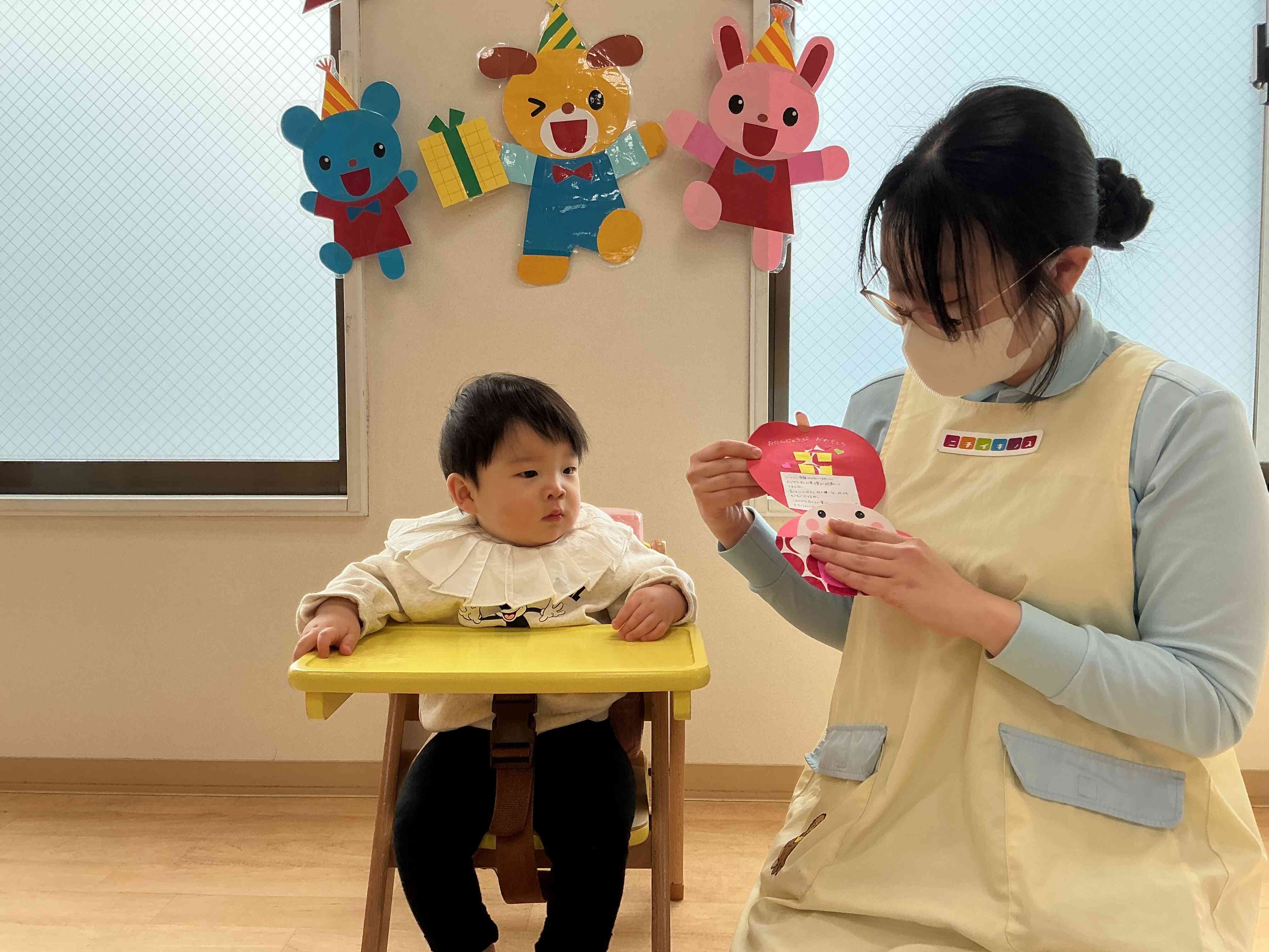 先生からお祝いのメッセージ