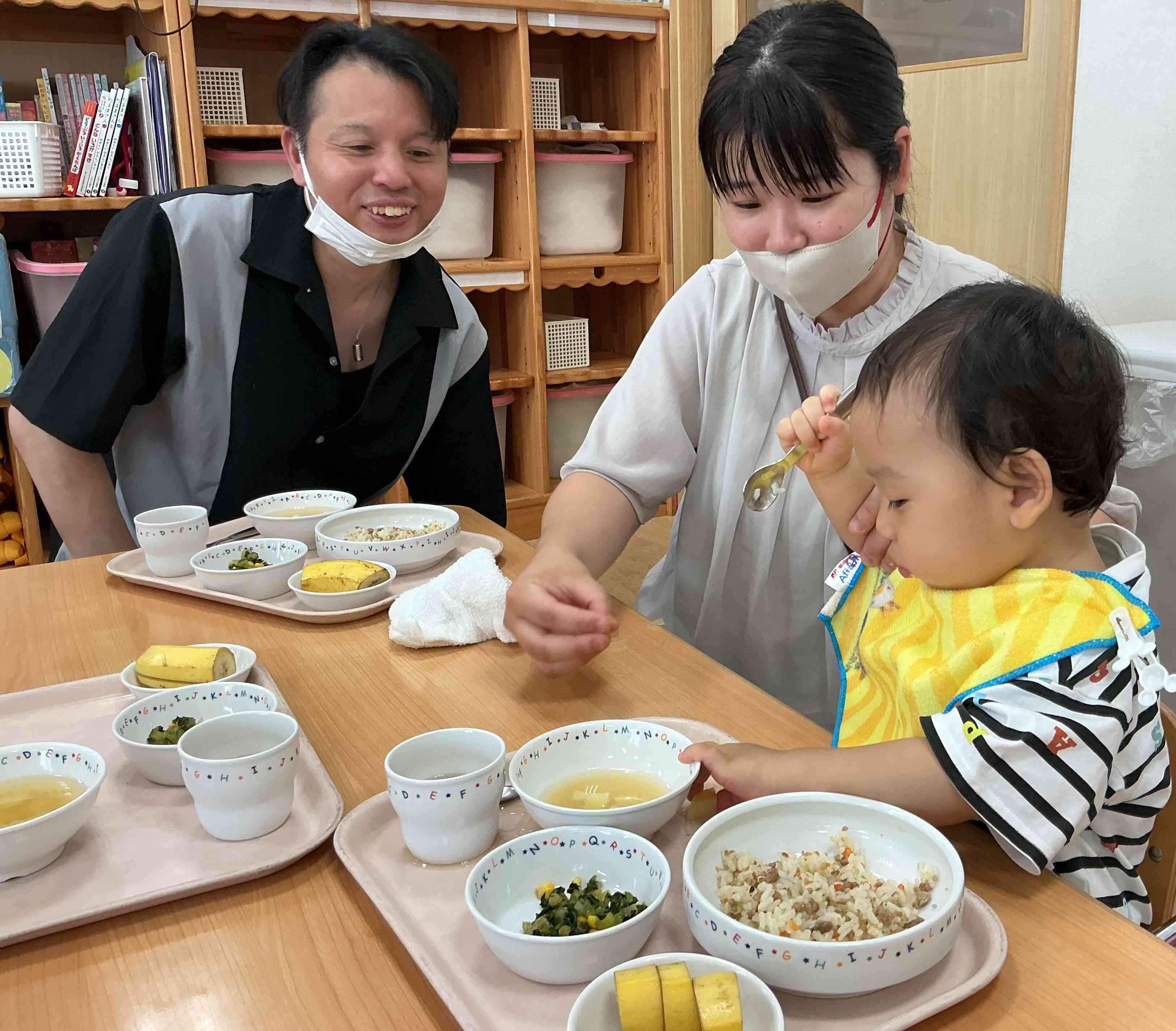 保育園での様子が見れて安心