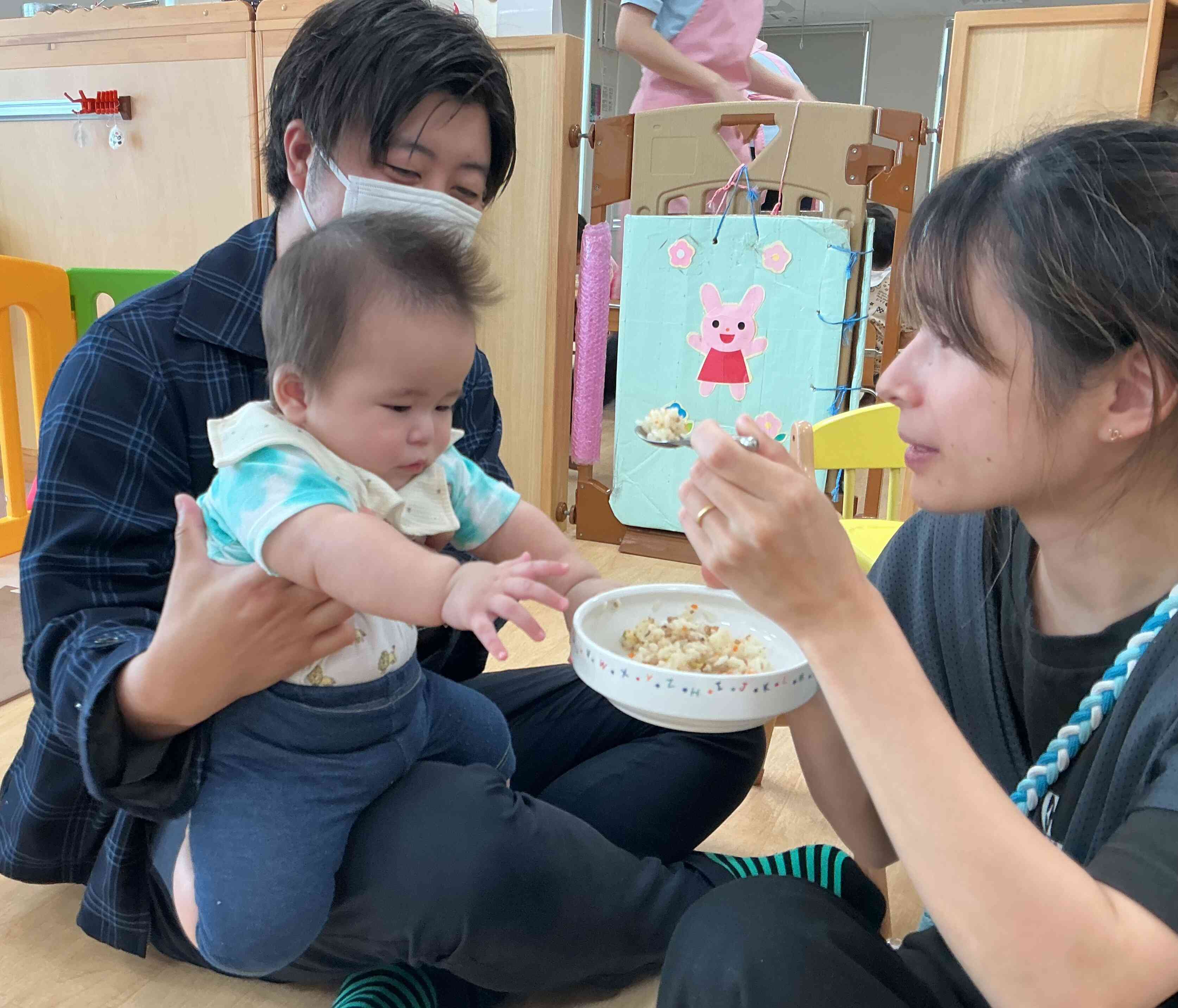美味しそうだねぇ。僕も来月から離乳食がスタートするよ