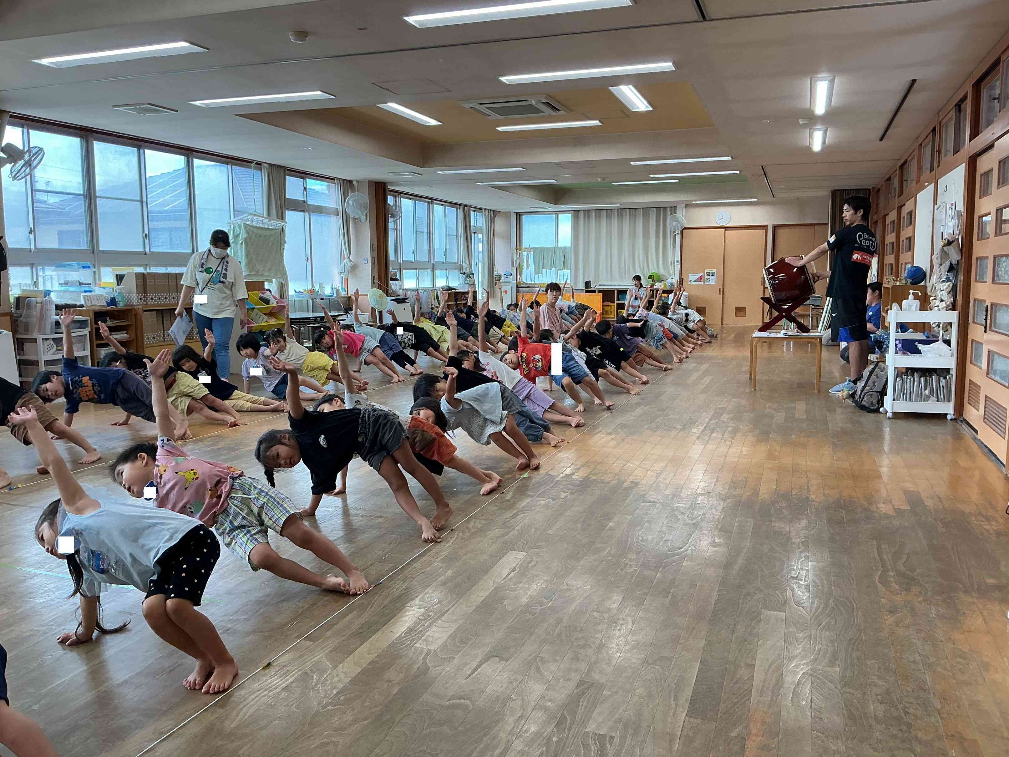 組体操4・5歳合同練習