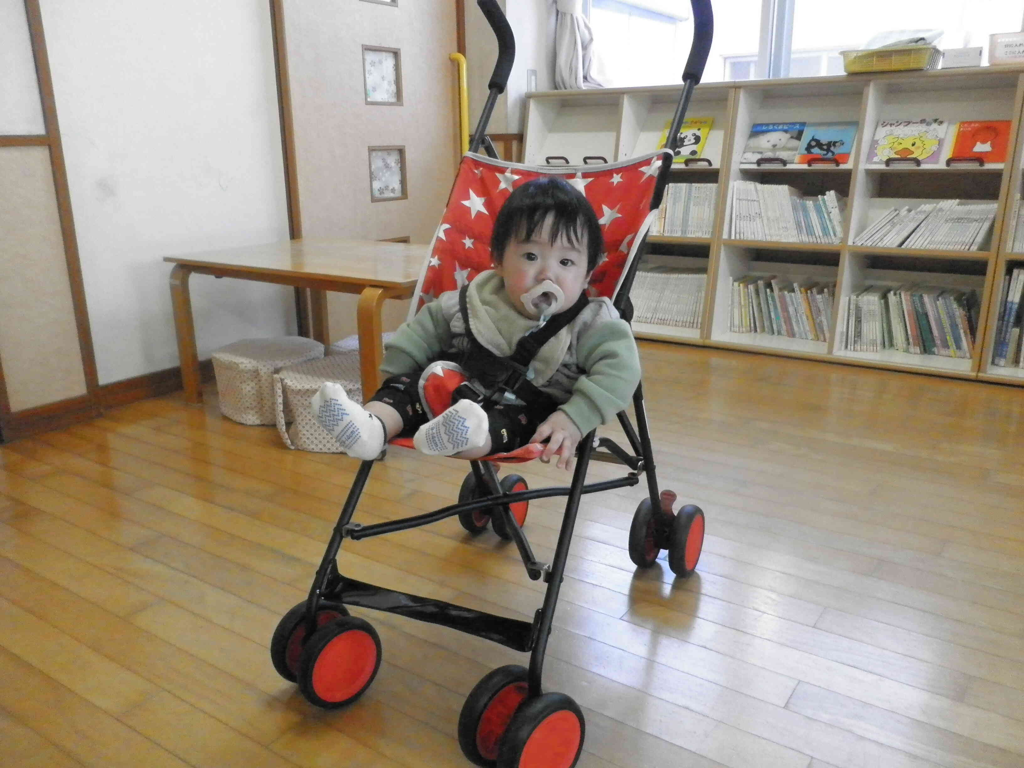 バギーに試乗中です。
